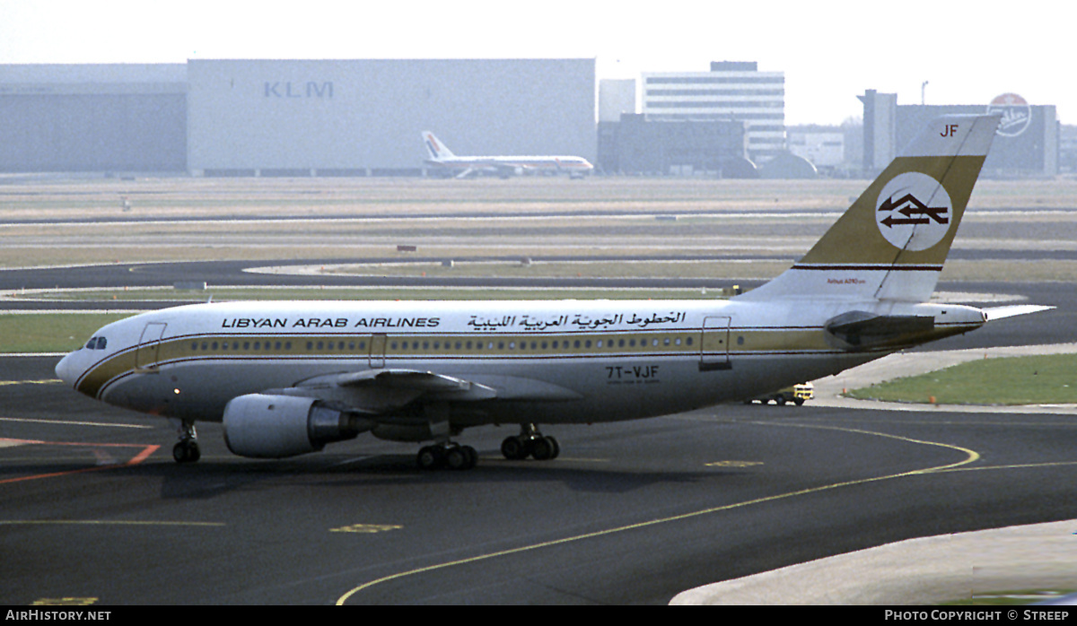 Aircraft Photo of 7T-VJF | Airbus A310-203 | Libyan Arab Airlines | AirHistory.net #268699