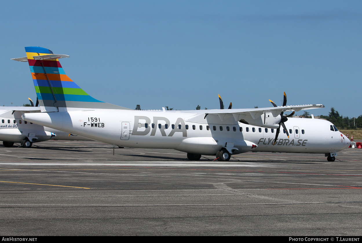 Aircraft Photo of F-WWEB | ATR ATR-72-600 (ATR-72-212A) | BRA - Braathens Regional Airlines | AirHistory.net #268796