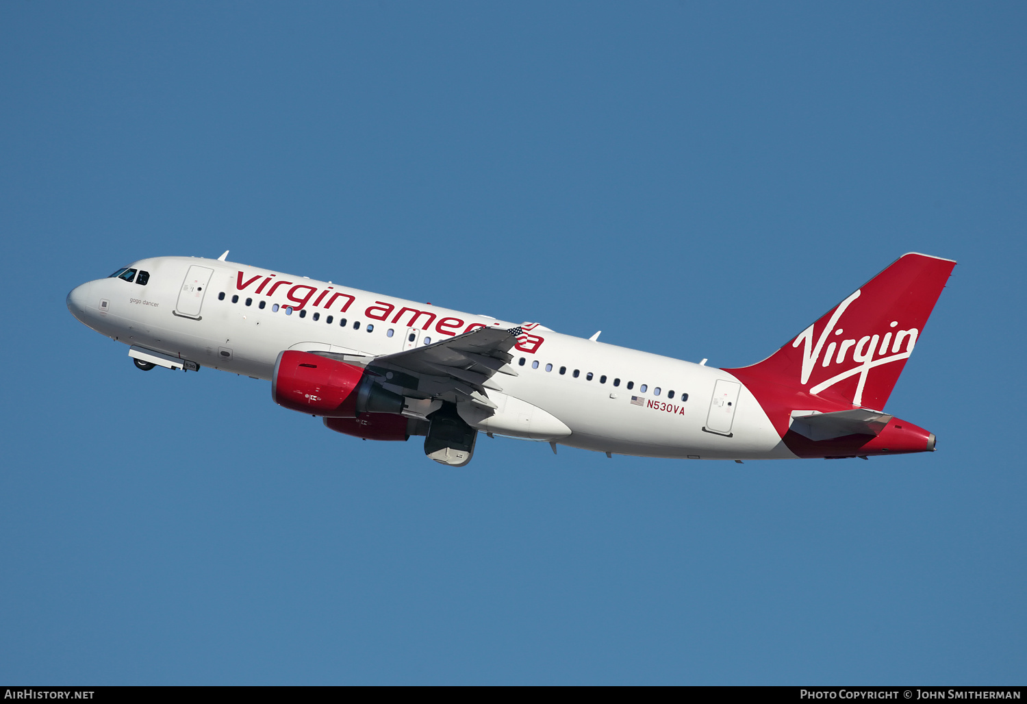 Aircraft Photo of N530VA | Airbus A319-115 | Virgin America | AirHistory.net #268803