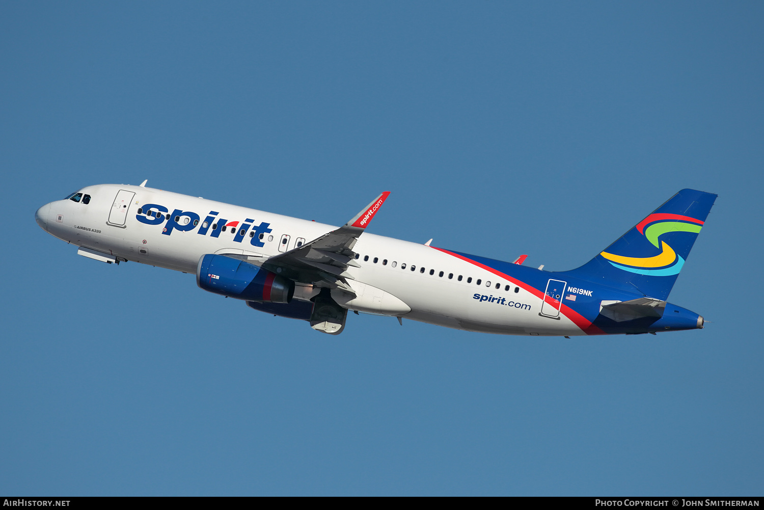Aircraft Photo of N619NK | Airbus A320-232 | Spirit Airlines | AirHistory.net #268804
