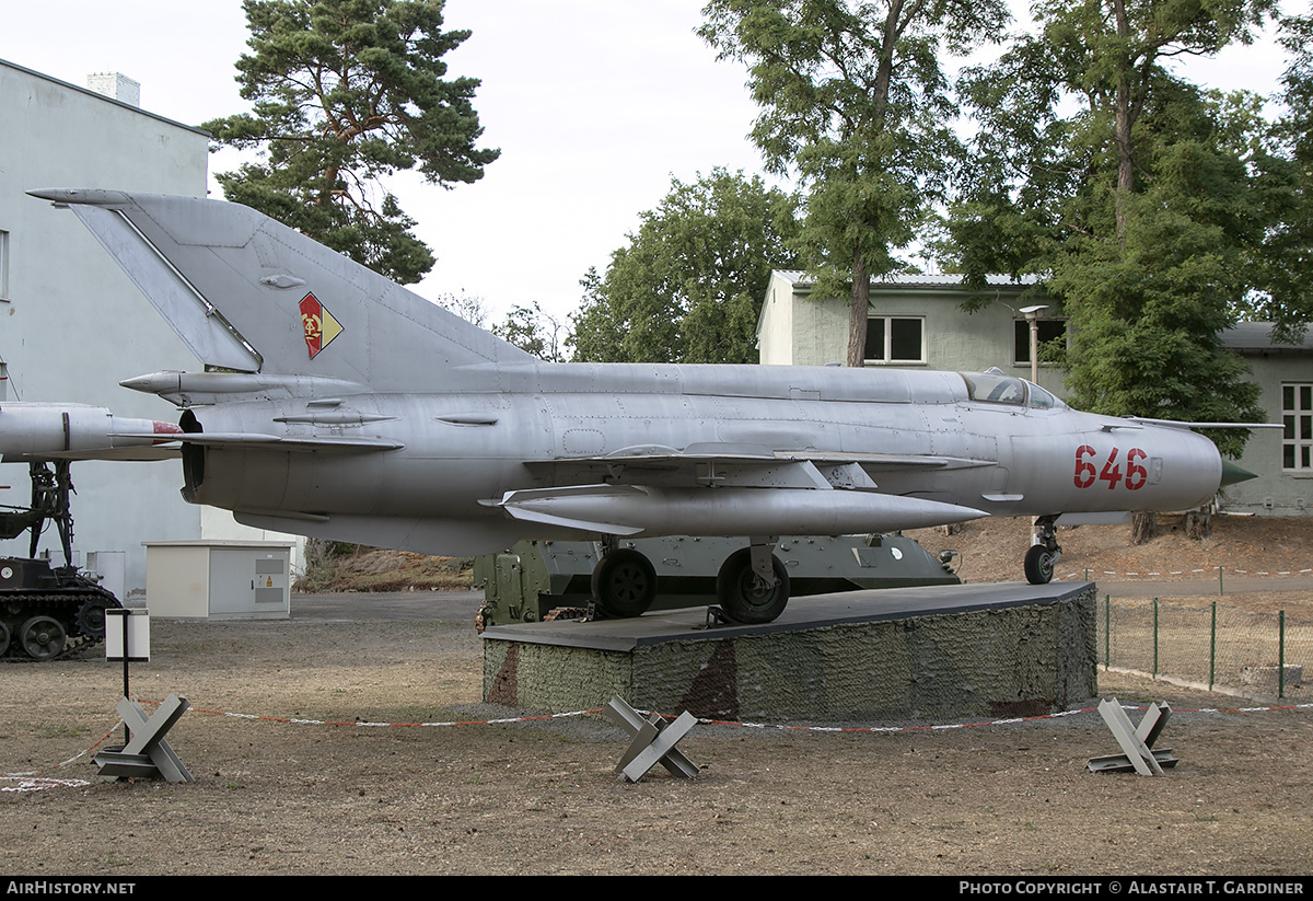Aircraft Photo of 646 | Mikoyan-Gurevich MiG-21MF | Czechia - Air Force | East Germany - Air Force | AirHistory.net #268884