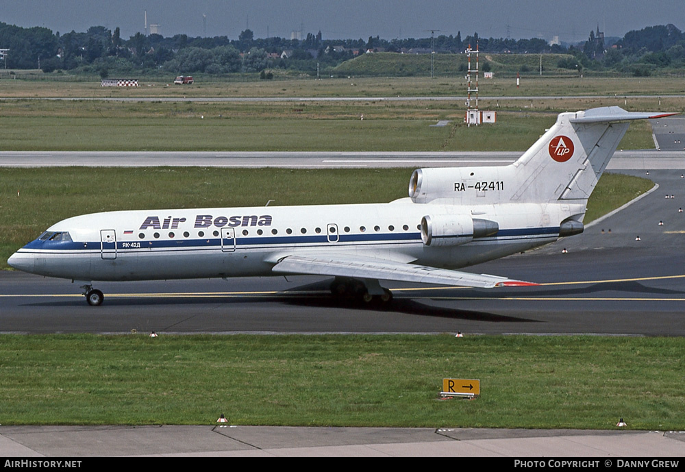 Aircraft Photo of RA-42411 | Yakovlev Yak-42D | Air Bosna | AirHistory.net #268894