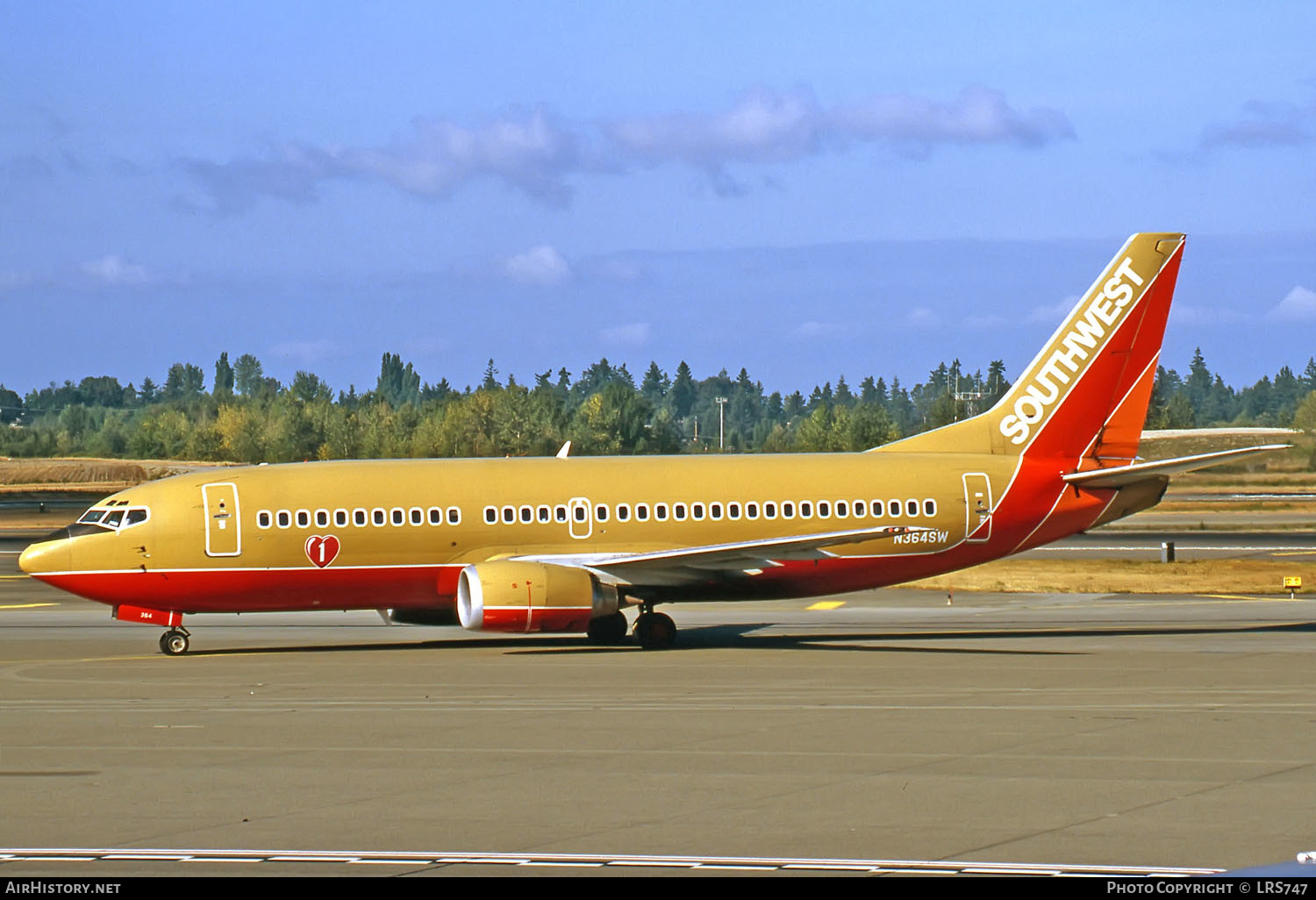 Aircraft Photo of N364SW | Boeing 737-3H4 | Southwest Airlines | AirHistory.net #268906