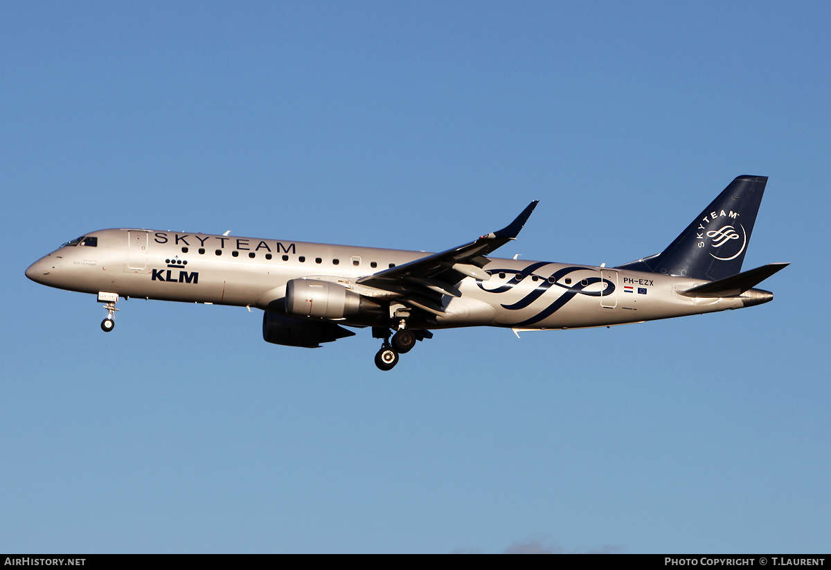 Aircraft Photo of PH-EZX | Embraer 190STD (ERJ-190-100STD) | KLM - Royal Dutch Airlines | AirHistory.net #268945