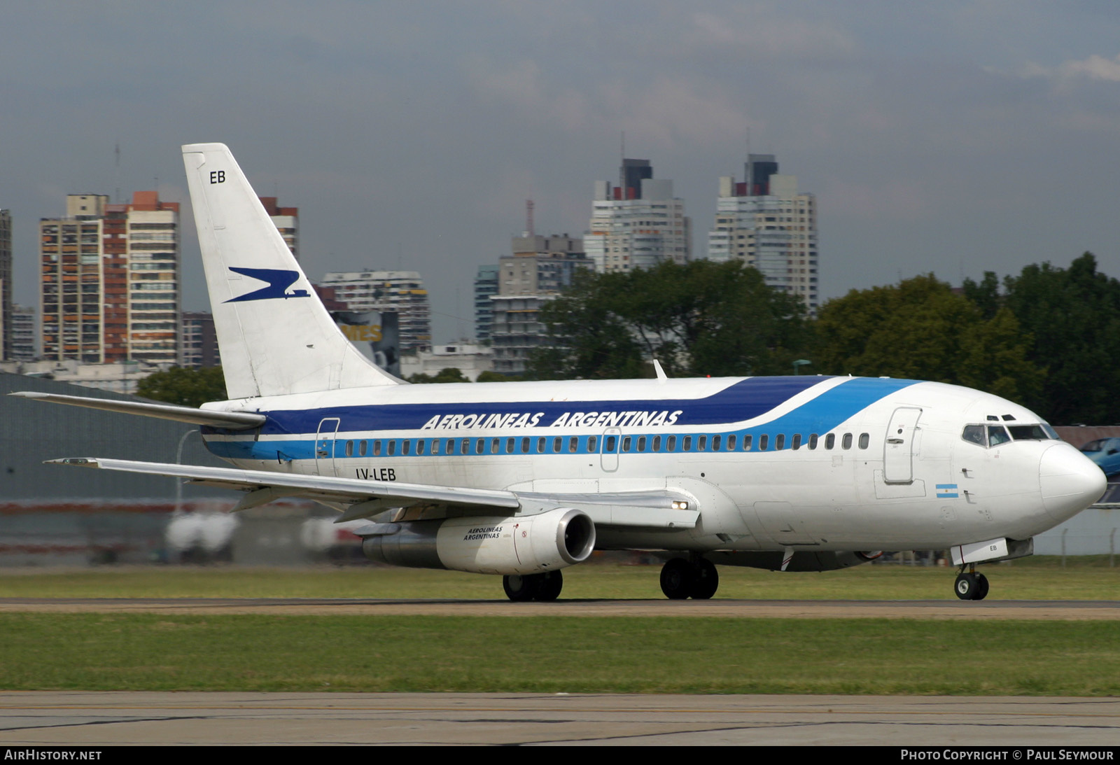 Aircraft Photo of LV-LEB | Boeing 737-287/Adv | Aerolíneas Argentinas | AirHistory.net #268972