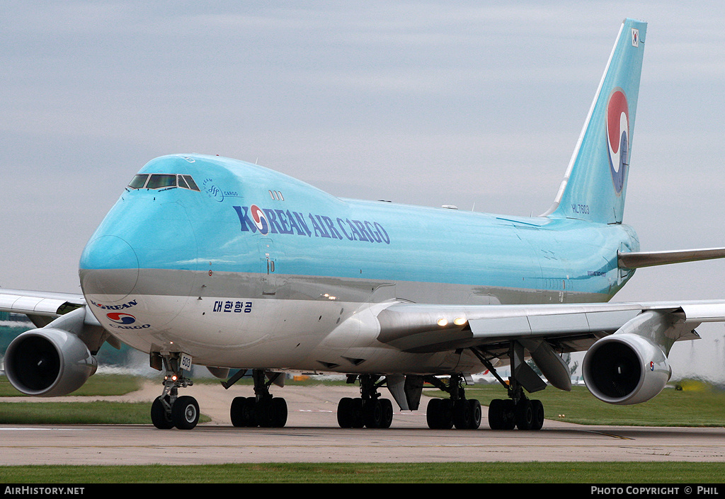 Aircraft Photo of HL7603 | Boeing 747-4B5F/ER/SCD | Korean Air Cargo | AirHistory.net #268977