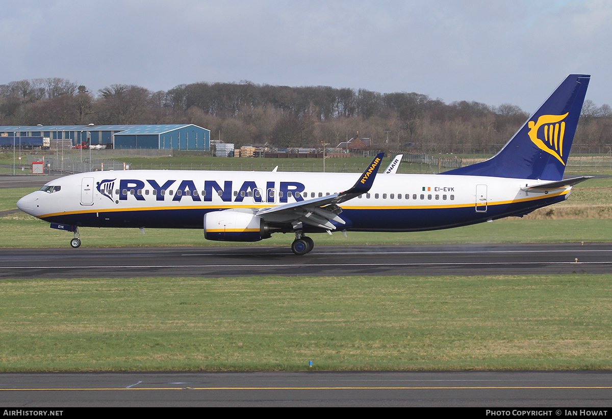 Aircraft Photo of EI-EVK | Boeing 737-8AS | Ryanair | AirHistory.net #268990