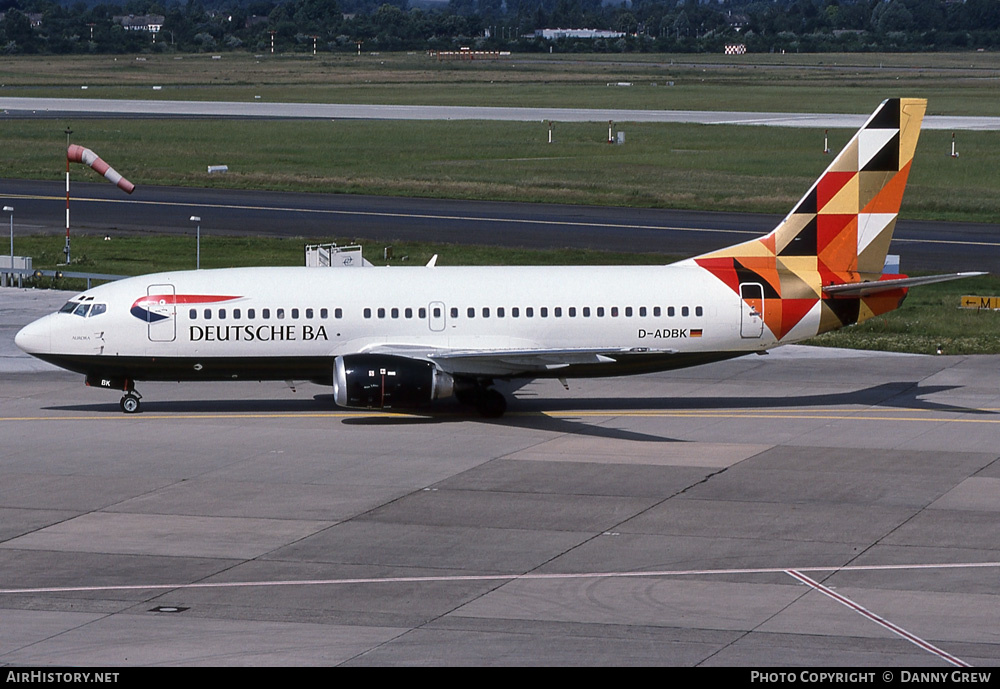 Aircraft Photo of D-ADBK | Boeing 737-31S | Deutsche BA | AirHistory.net #269036