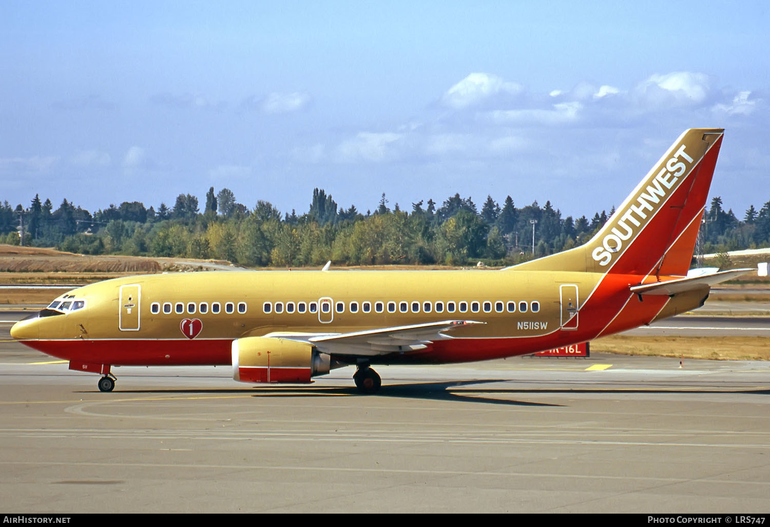Aircraft Photo of N511SW | Boeing 737-5H4 | Southwest Airlines | AirHistory.net #269055