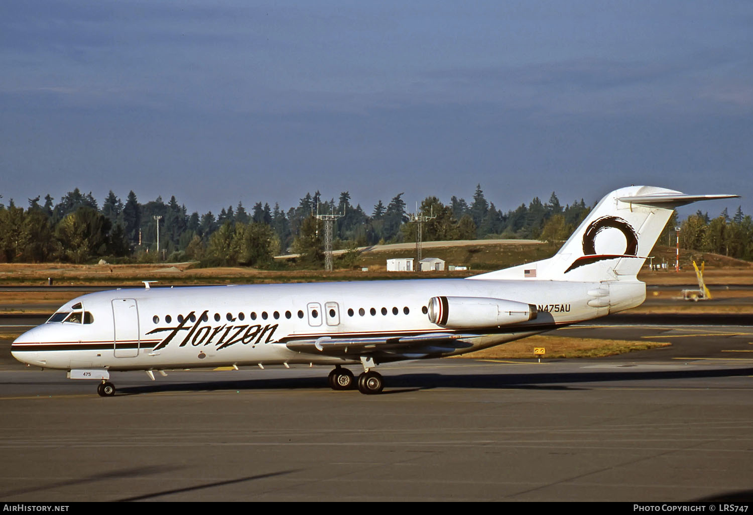 Aircraft Photo of N475AU | Fokker F28-4000 Fellowship | Horizon Air | AirHistory.net #269056