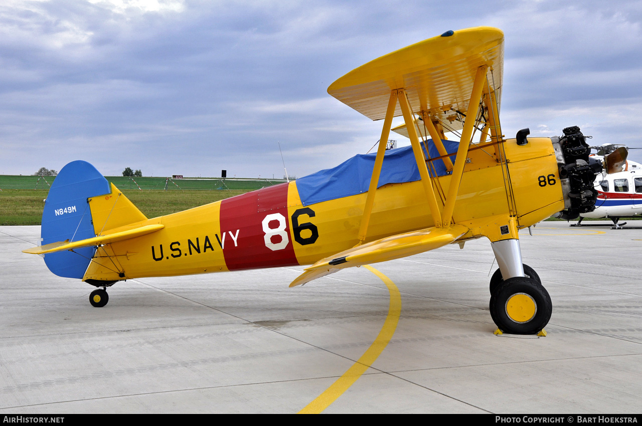 Aircraft Photo of N849M | Boeing B75N1 Stearman | USA - Navy | AirHistory.net #269063