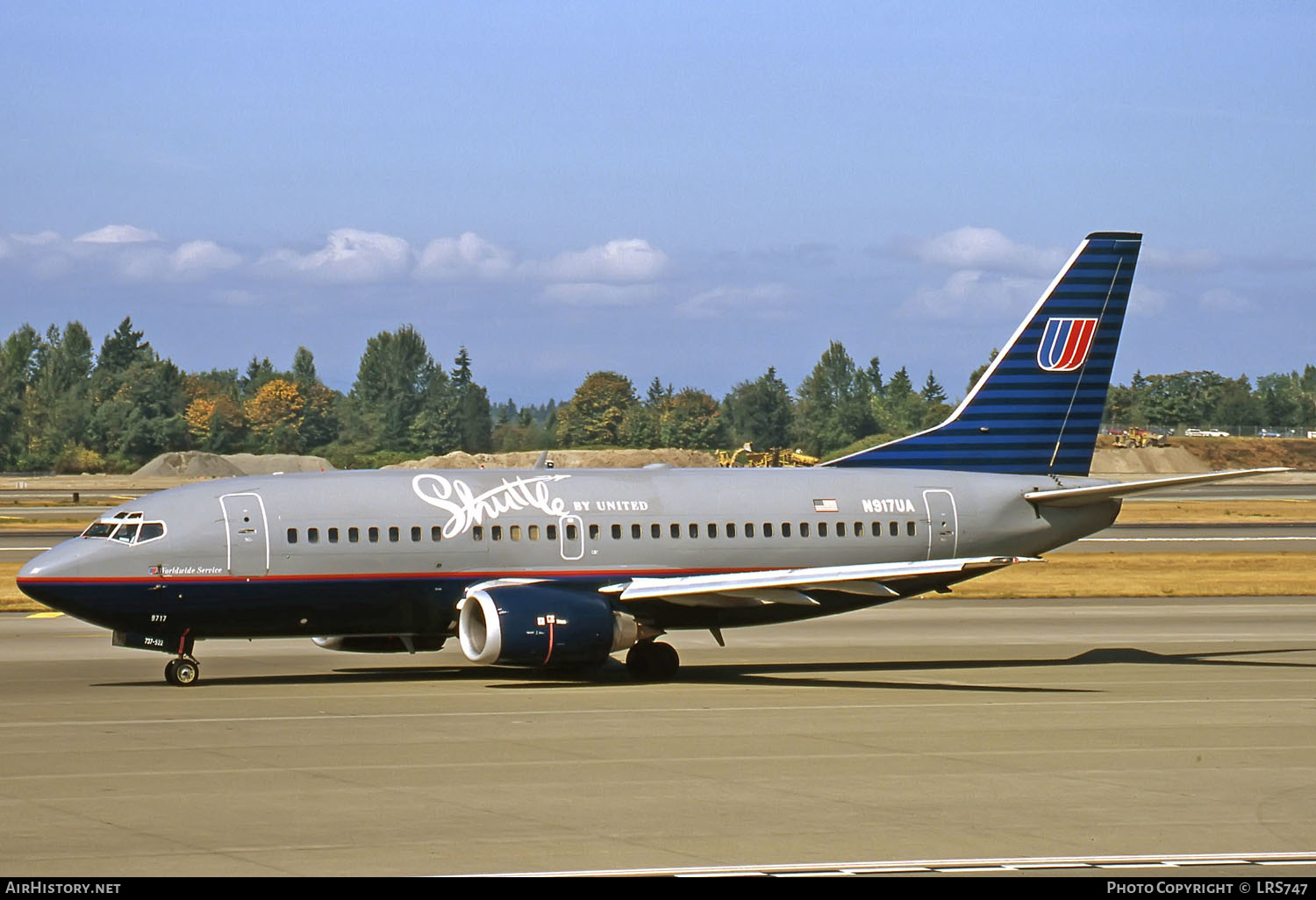 Aircraft Photo of N917UA | Boeing 737-522 | Shuttle by United | AirHistory.net #269080