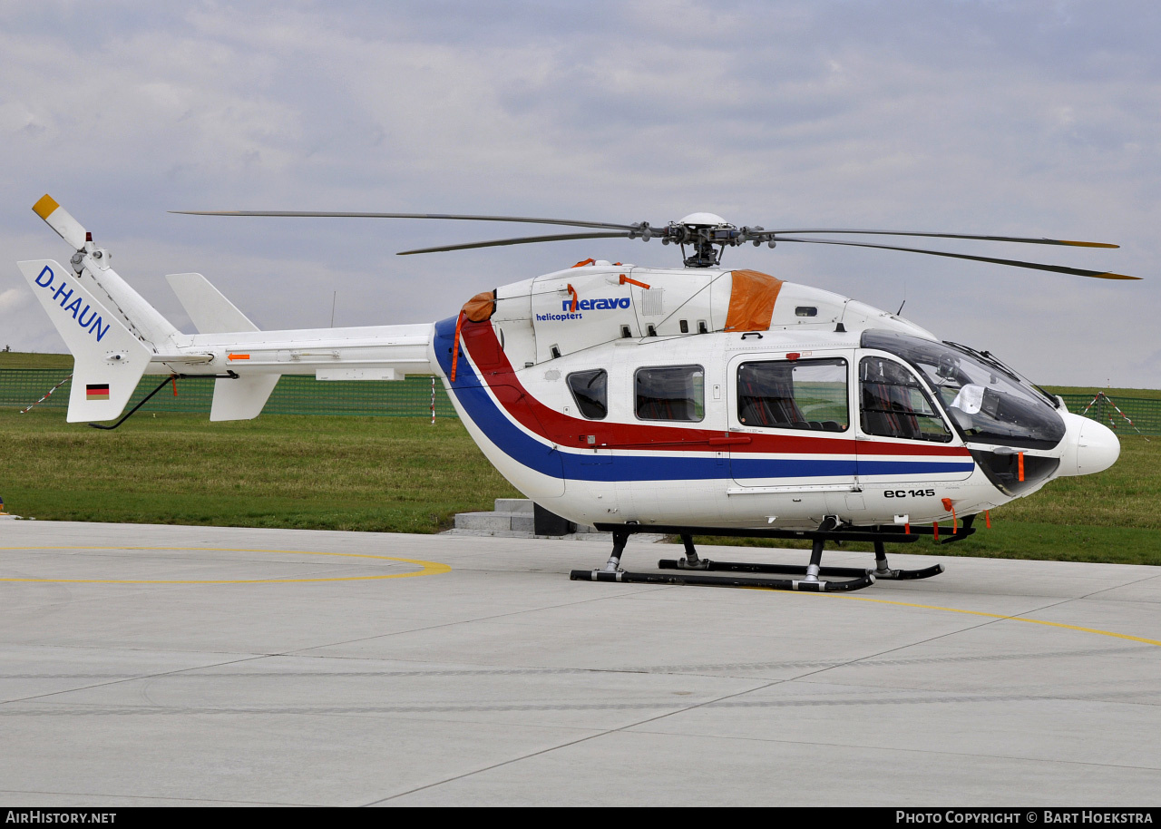 Aircraft Photo of D-HAUN | Eurocopter-Kawasaki EC-145 (BK-117C-2) | Meravo Helicopters | AirHistory.net #269099