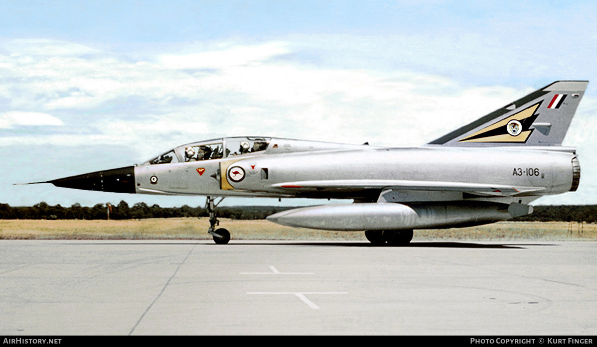 Aircraft Photo of A3-106 | Dassault Mirage IIID | Australia - Air Force | AirHistory.net #269104