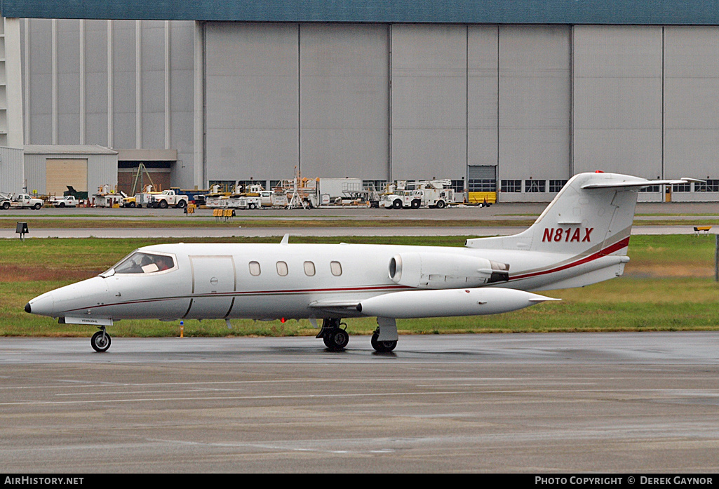 Aircraft Photo of N81AX | Gates Learjet 25D | AirHistory.net #269107