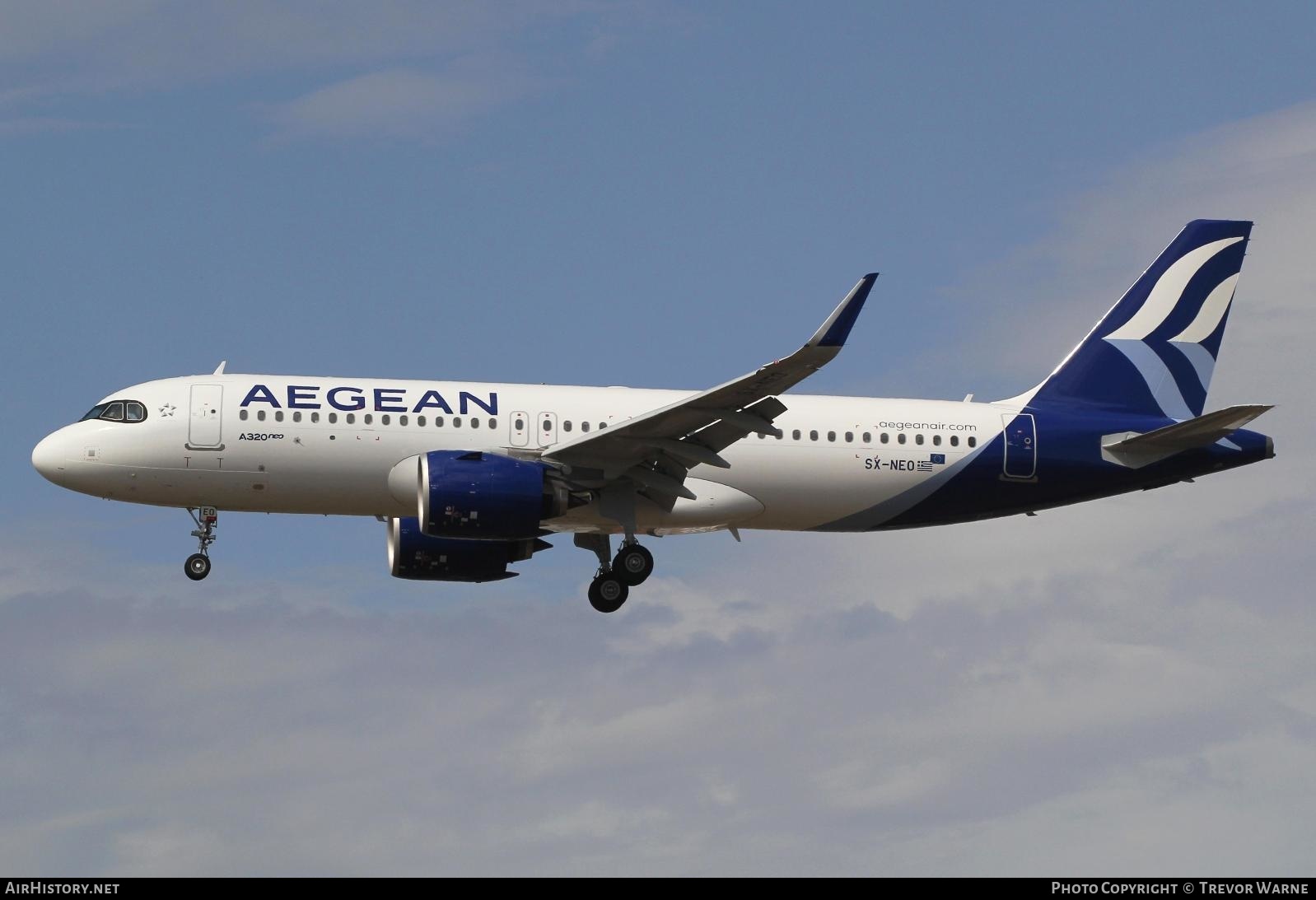 Aircraft Photo of SX-NEO | Airbus A320-271N | Aegean Airlines | AirHistory.net #269116