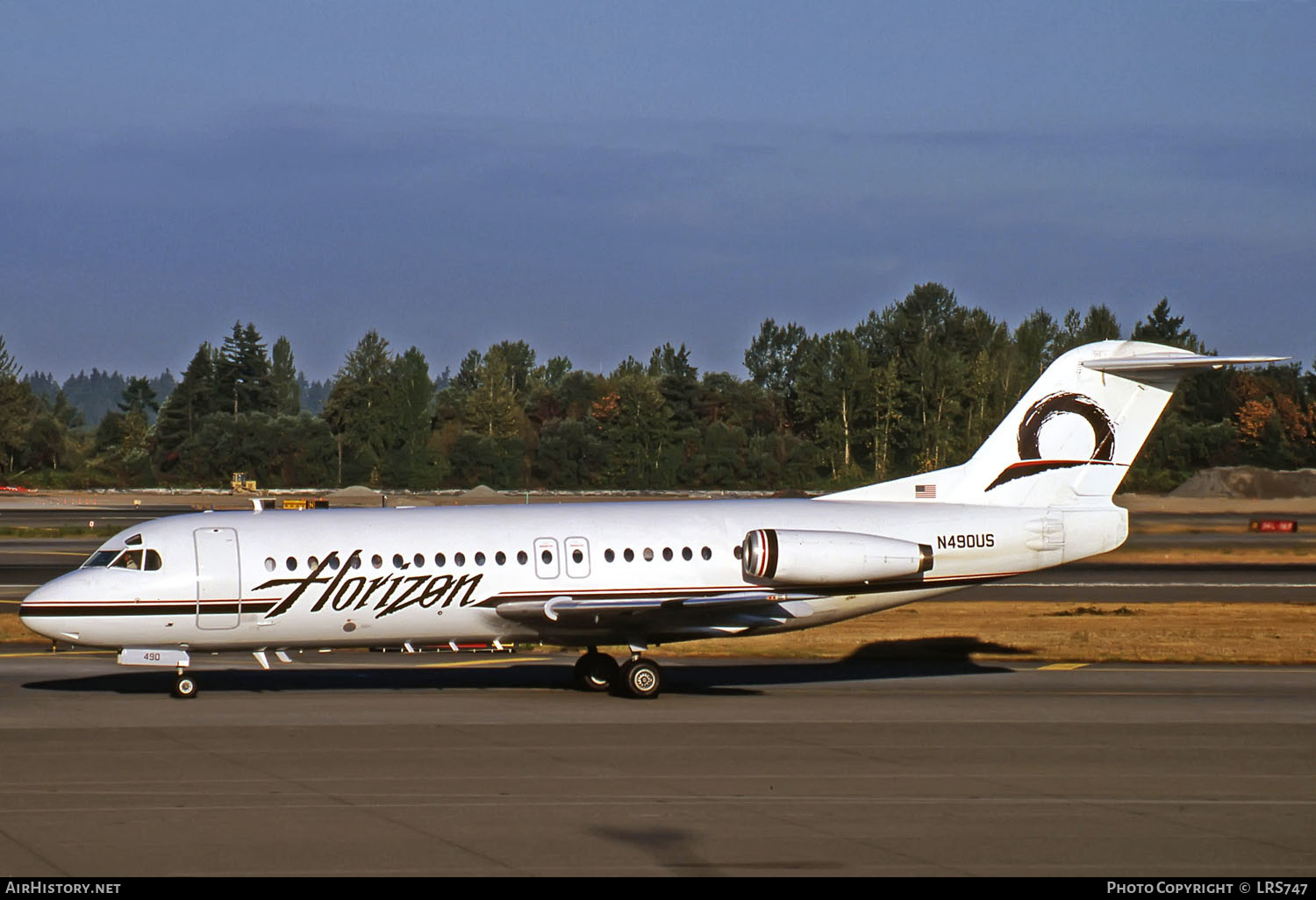 Aircraft Photo of N490US | Fokker F28-4000 Fellowship | Horizon Air | AirHistory.net #269195