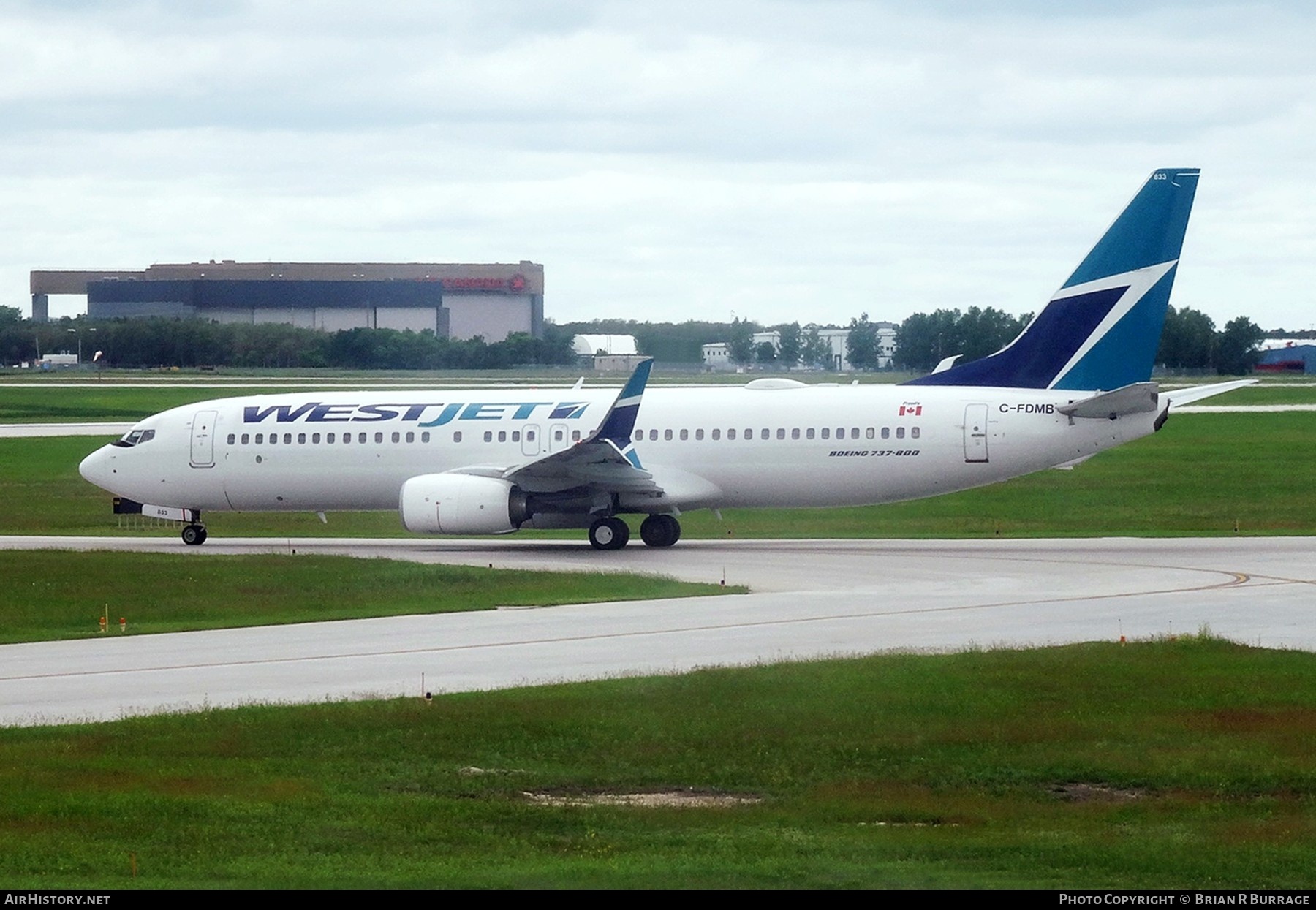 Aircraft Photo of C-FDMB | Boeing 737-8CT | WestJet | AirHistory.net #269196