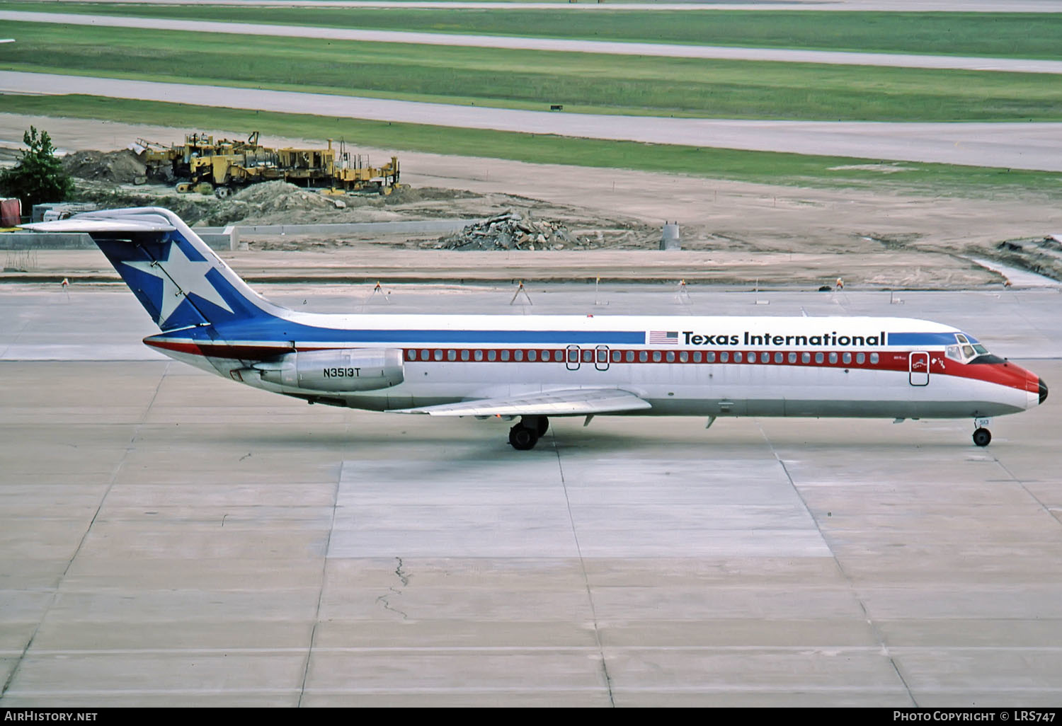 Aircraft Photo of N3513T | McDonnell Douglas DC-9-32 | Texas International Airlines | AirHistory.net #269304