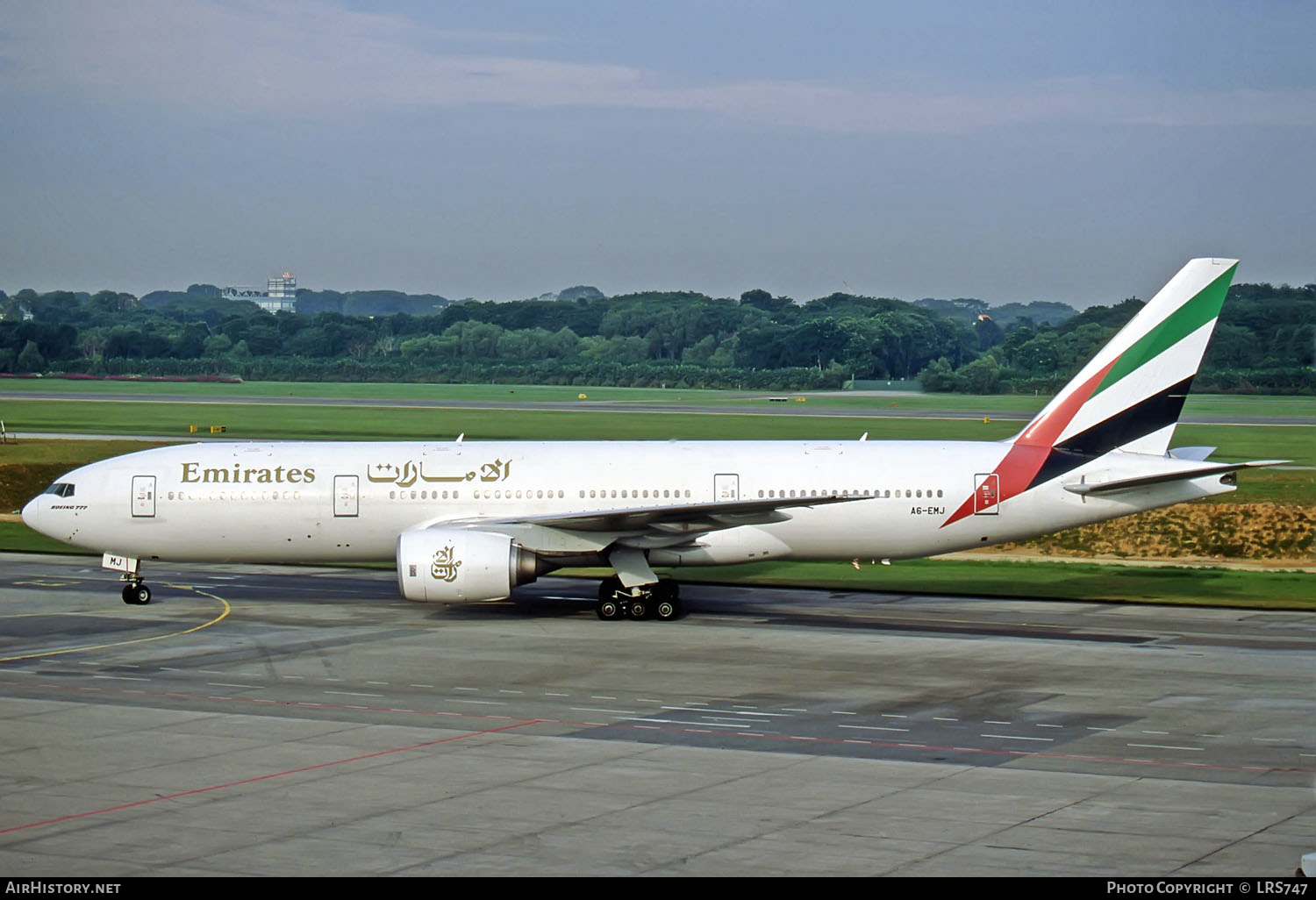 Aircraft Photo of A6-EMJ | Boeing 777-21H | Emirates | AirHistory.net #269330