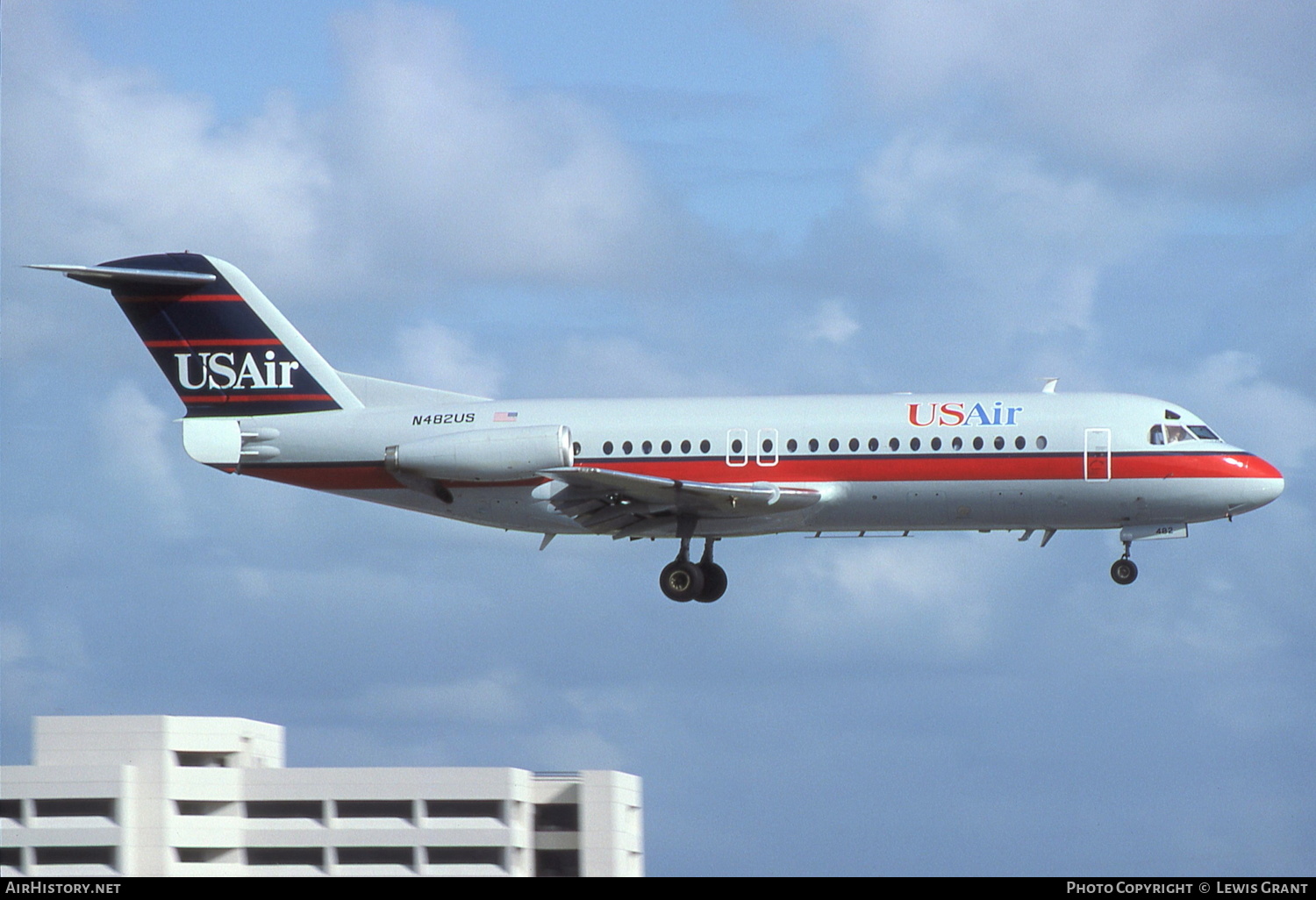 Aircraft Photo of N482US | Fokker F28-4000 Fellowship | USAir | AirHistory.net #269434