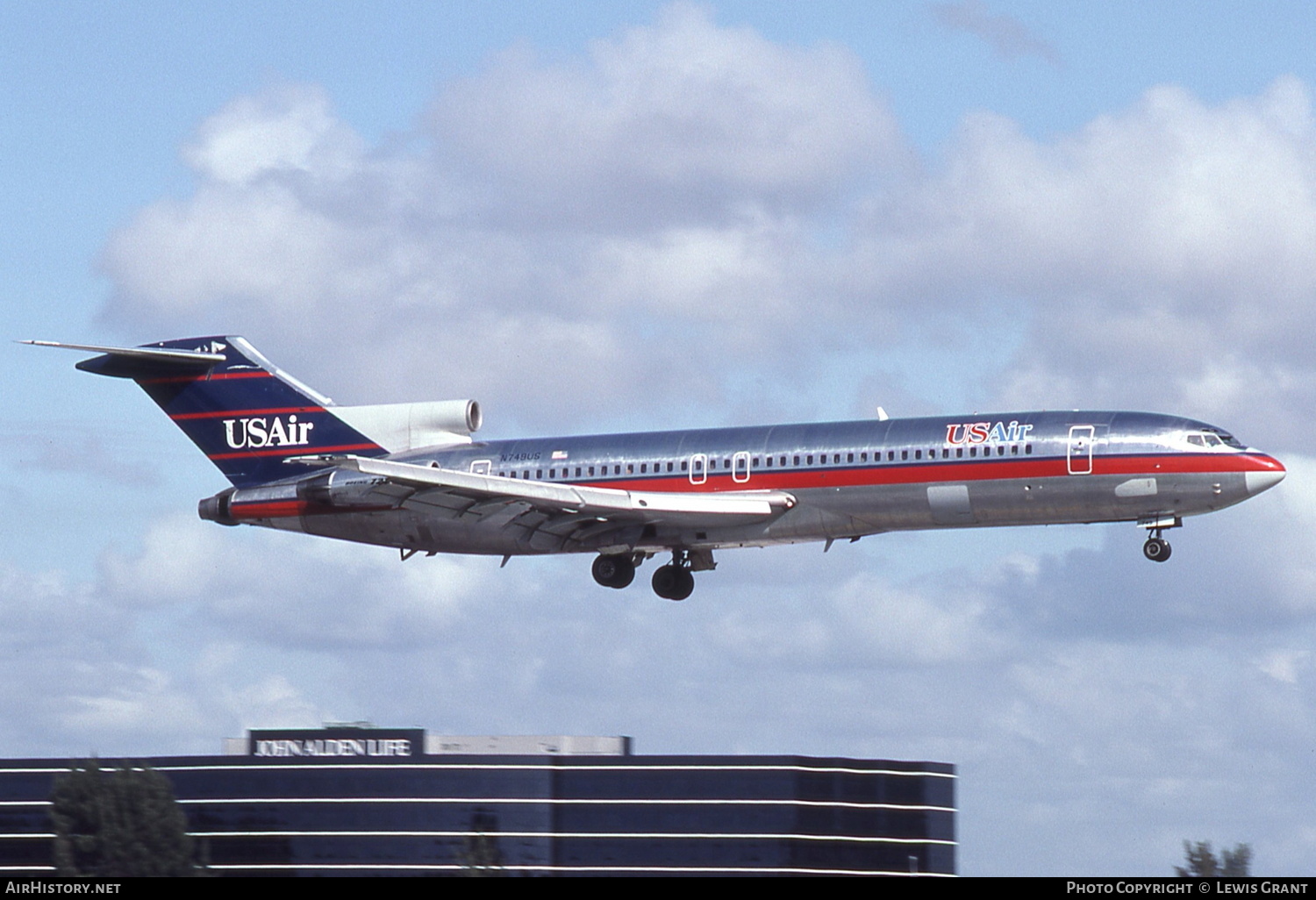 Aircraft Photo of N749US | Boeing 727-247/Adv | USAir | AirHistory.net #269440