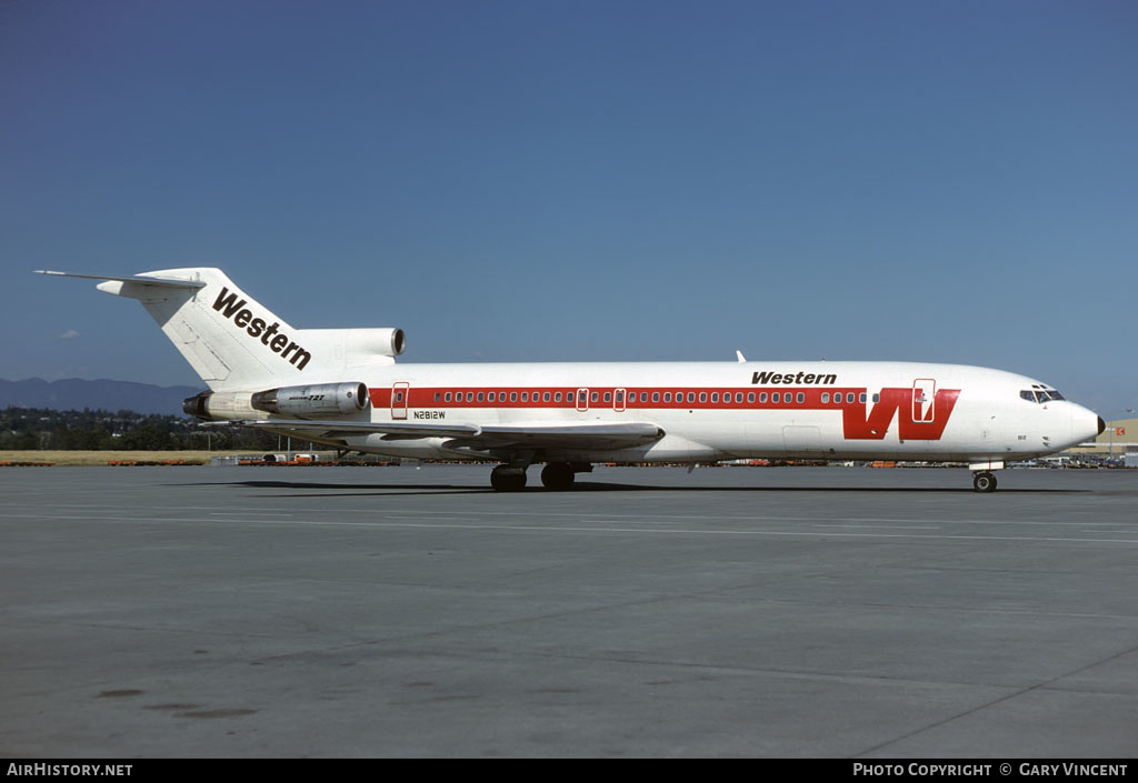 Aircraft Photo of N2812W | Boeing 727-247/Adv | Western Airlines | AirHistory.net #269456