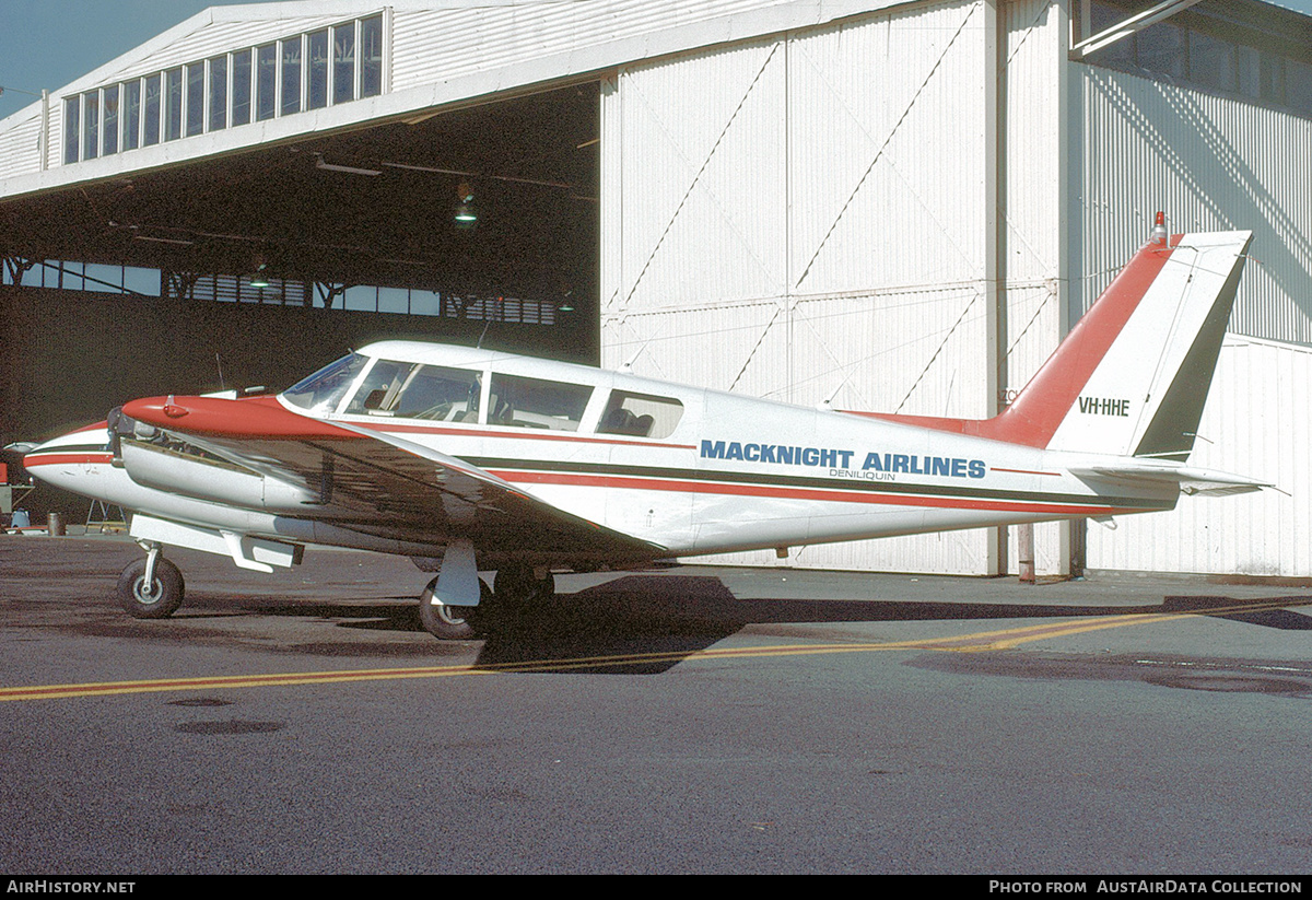 Aircraft Photo of VH-HHE | Piper PA-30-160 Twin Comanche C | Macknight Airlines | AirHistory.net #269482