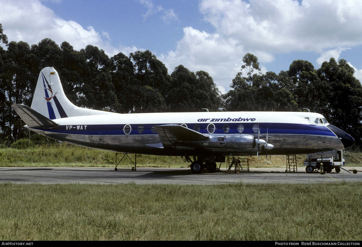 Aircraft Photo of VP-WAT | Vickers 782D Viscount | Air Zimbabwe | AirHistory.net #269501