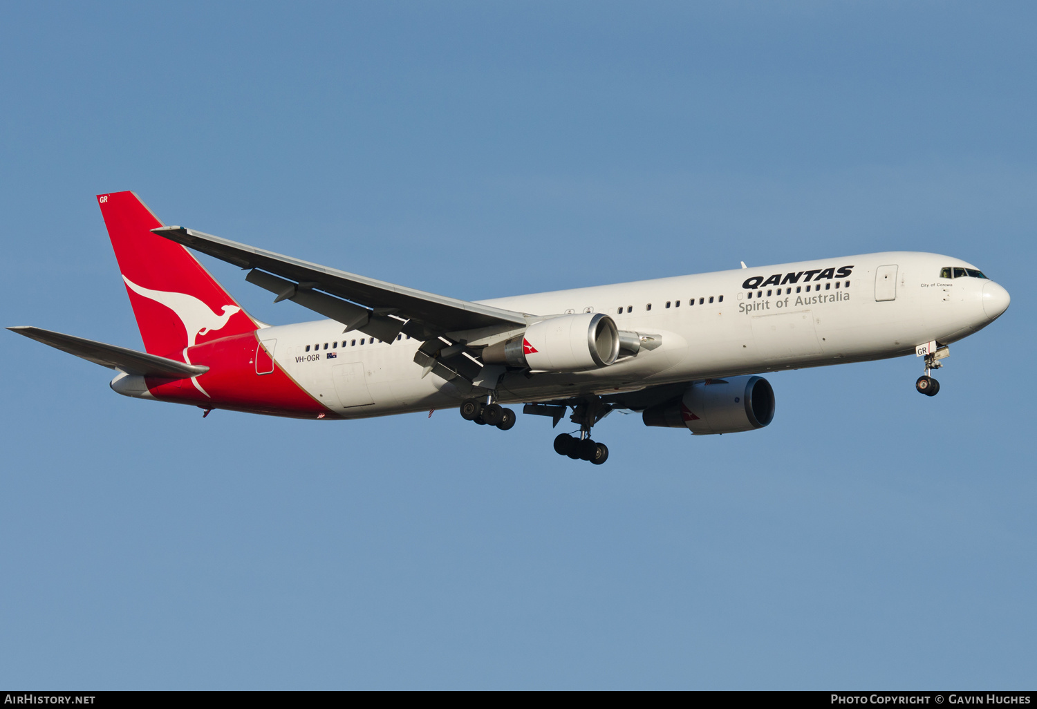 Aircraft Photo of VH-OGR | Boeing 767-338/ER(BDSF) | Qantas | AirHistory.net #269504