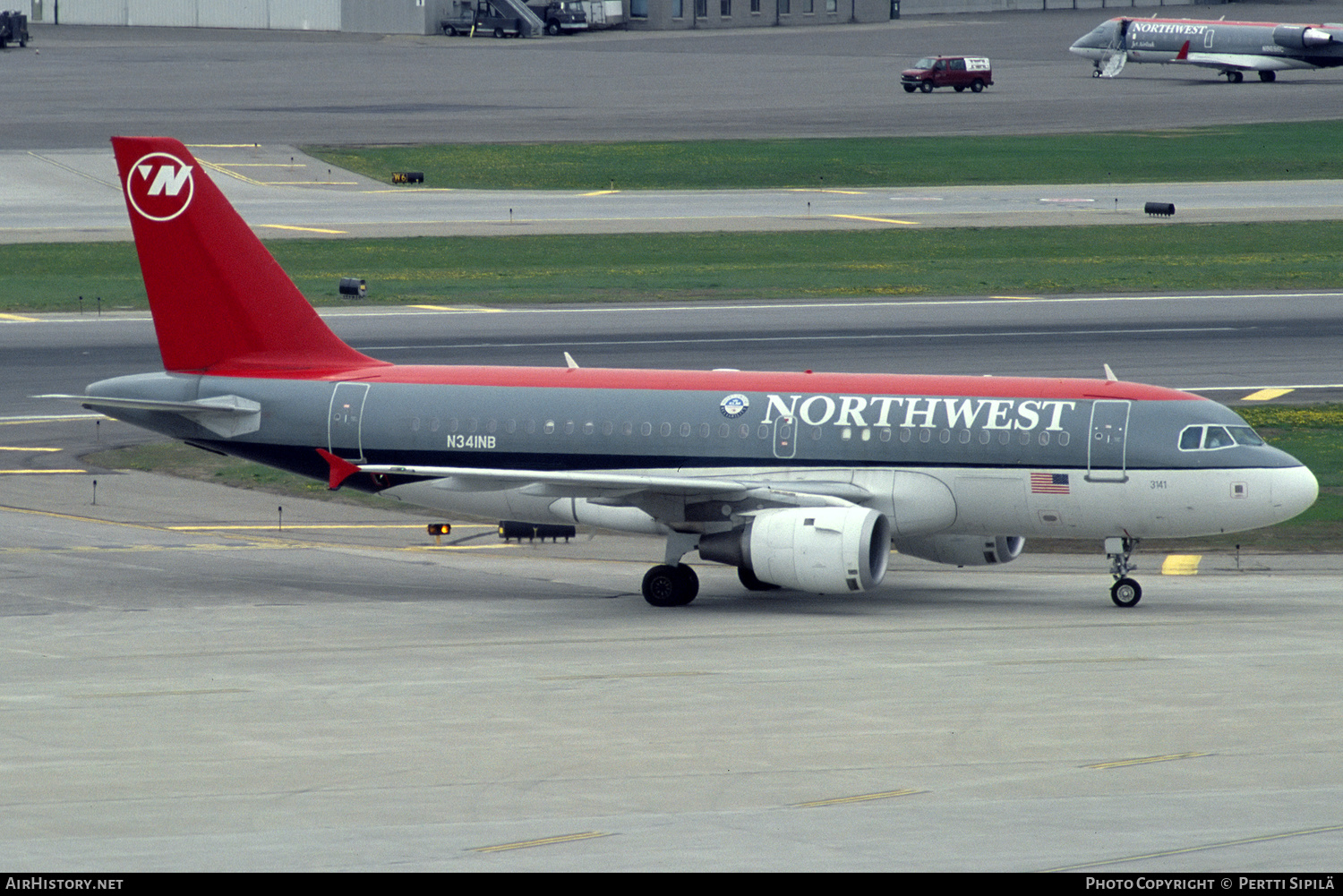 Aircraft Photo of N341NB | Airbus A319-114 | Northwest Airlines | AirHistory.net #269520