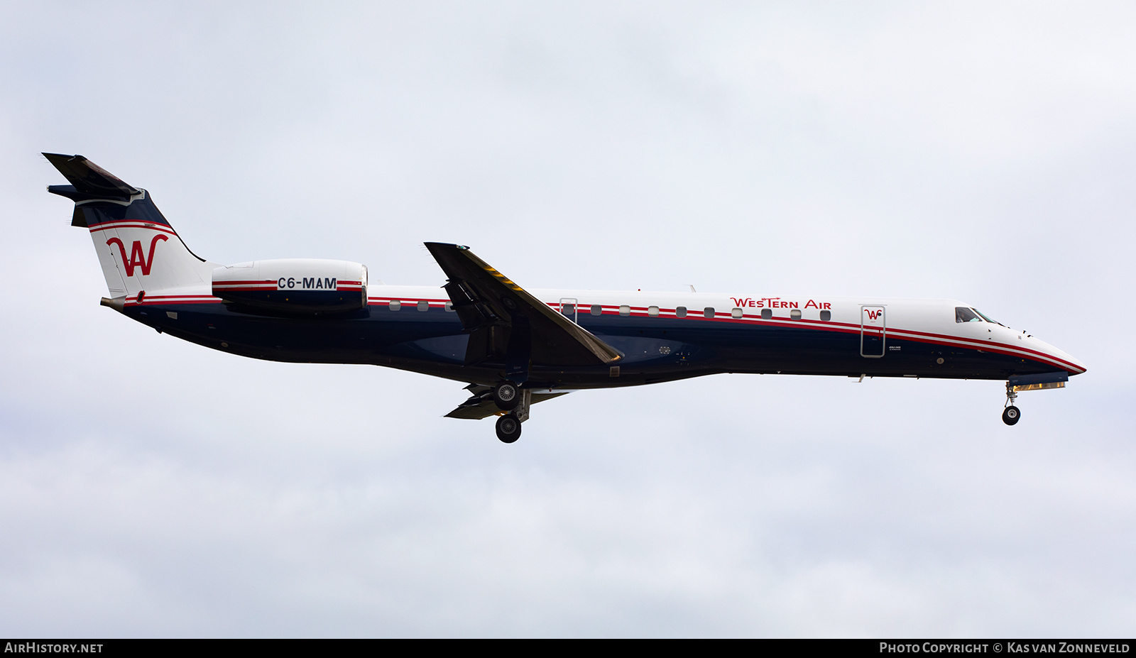 Aircraft Photo of C6-MAM | Embraer ERJ-145LR (EMB-145LR) | Western Air | AirHistory.net #269521