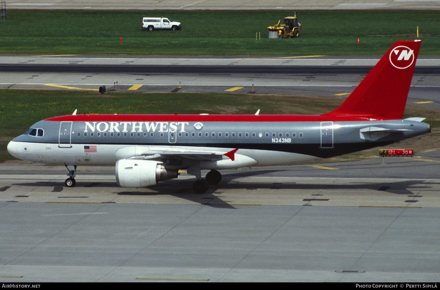 Aircraft Photo of N343NB | Airbus A319-114 | Northwest Airlines | AirHistory.net #269526