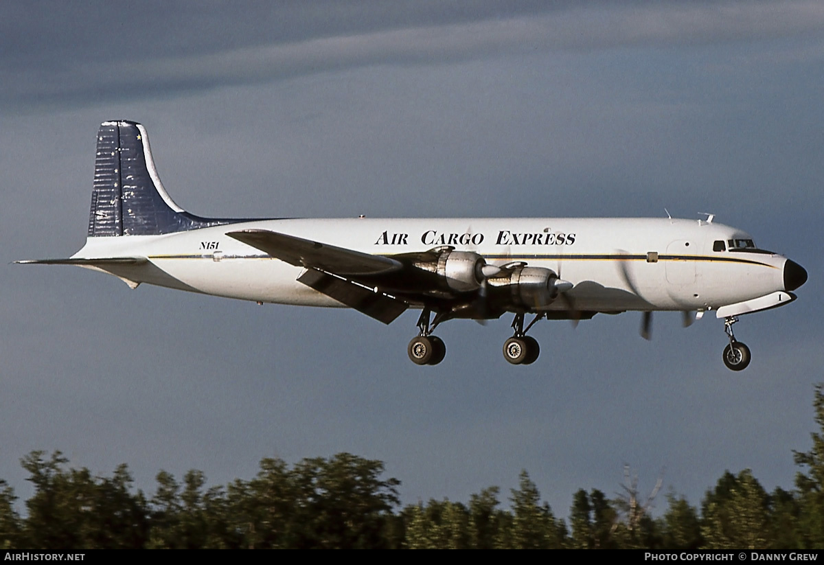 Aircraft Photo of N151 | Douglas DC-6B(F) | Air Cargo Express | AirHistory.net #269552