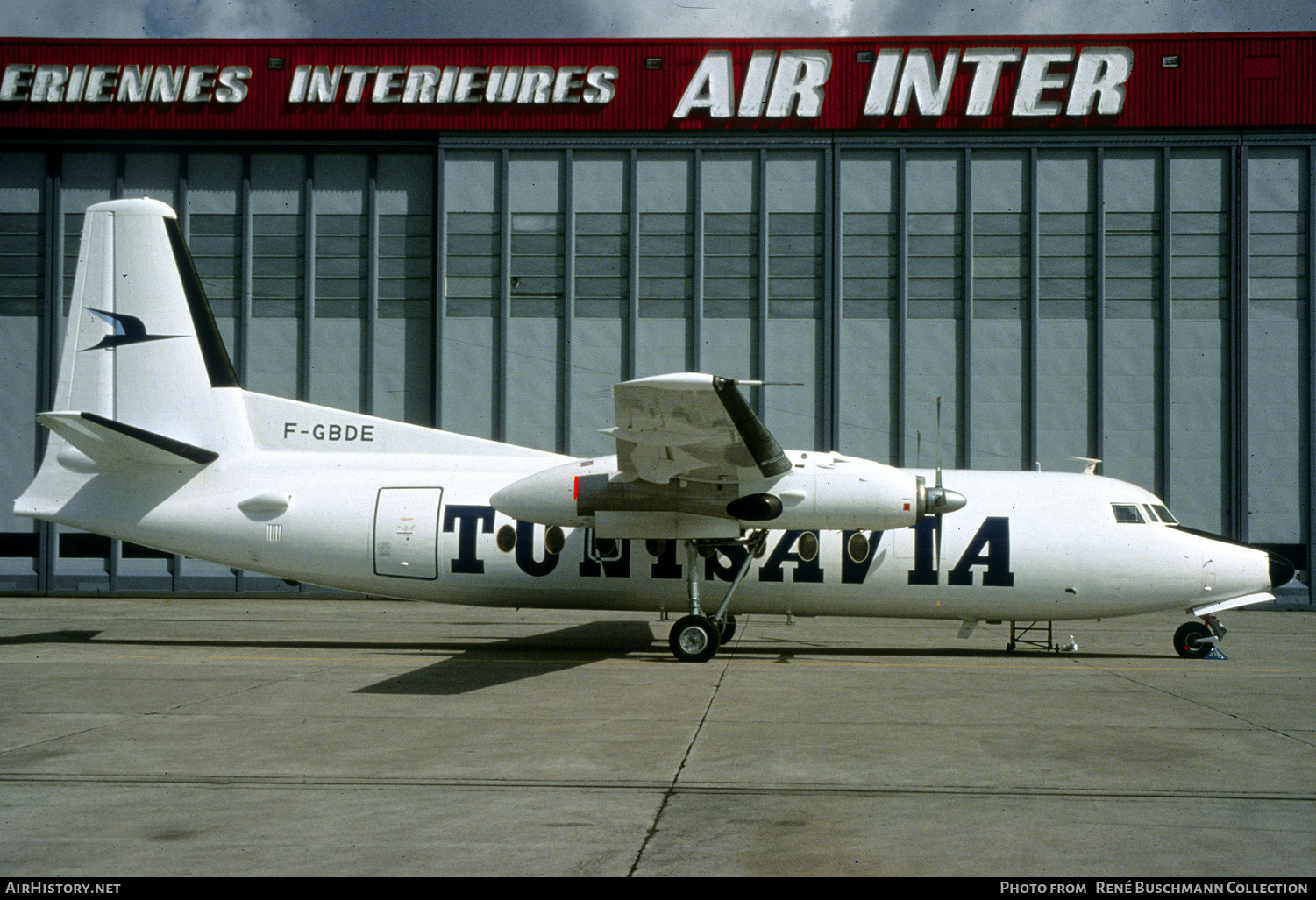 Aircraft Photo of F-GBDE | Fokker F27-400 Friendship | Tunisavia | AirHistory.net #269563