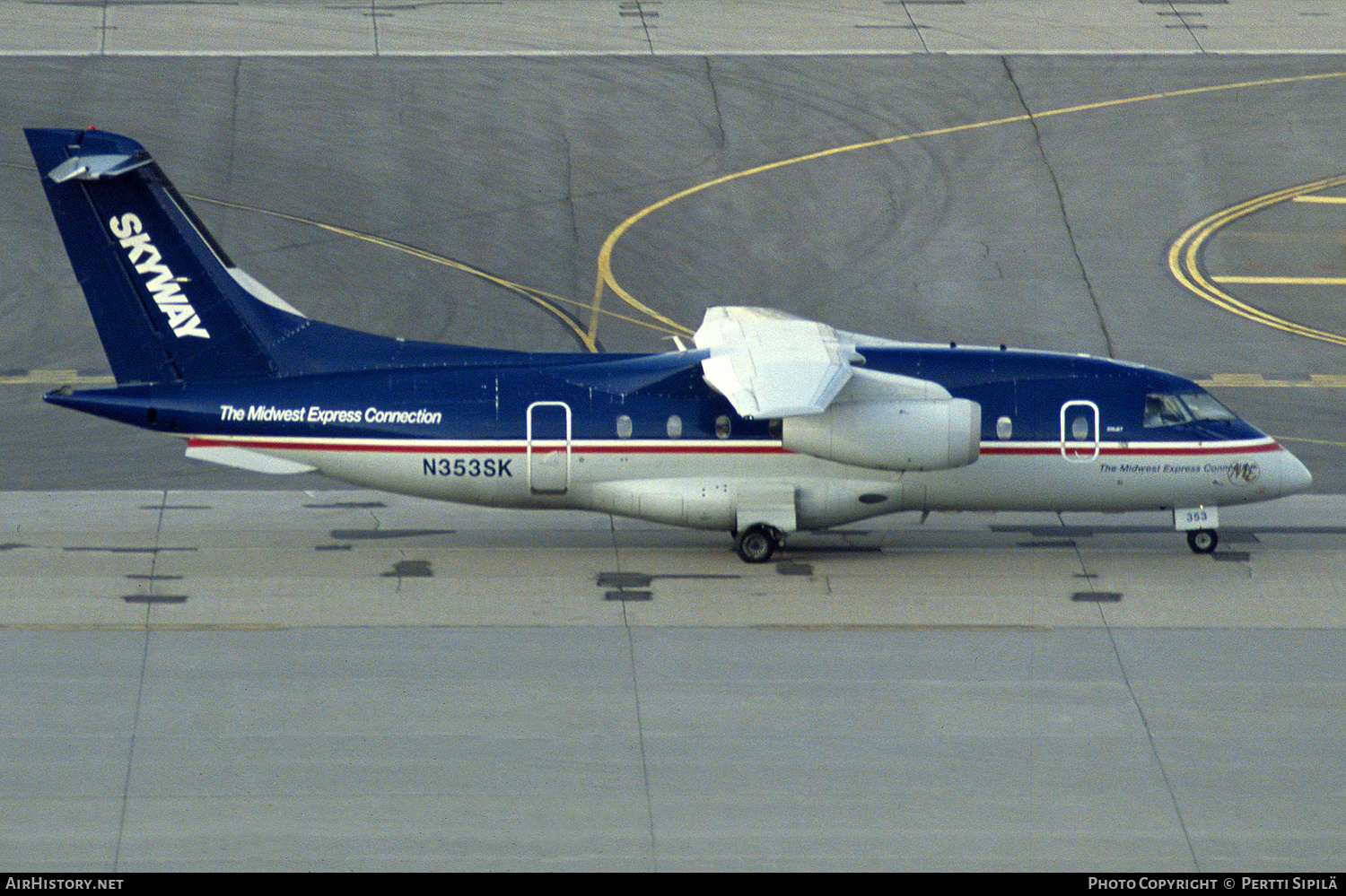 Aircraft Photo of N353SK | Fairchild Dornier 328-300 328JET | Skyway Midwest Express Connection | AirHistory.net #269582
