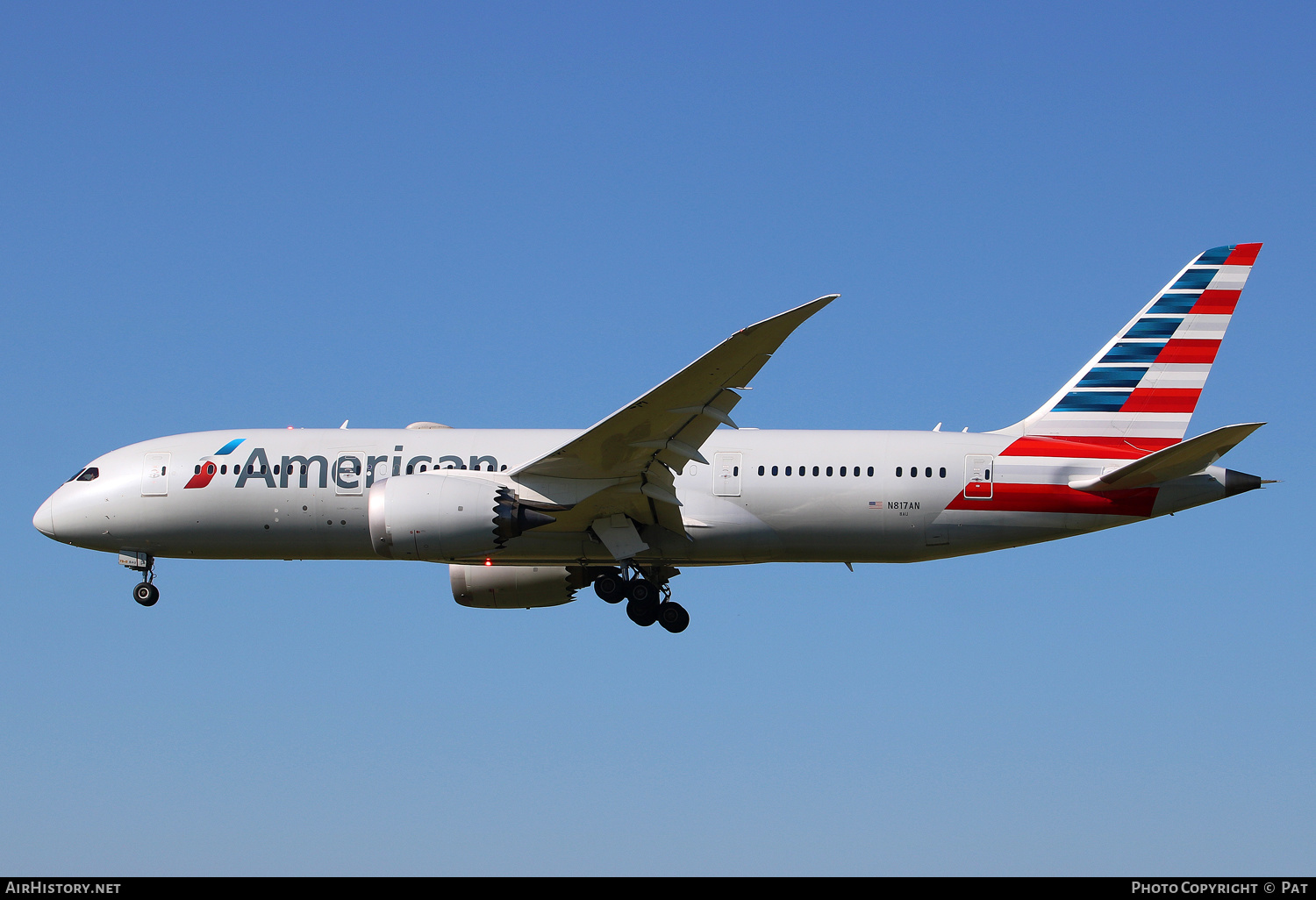 Aircraft Photo of N817AN | Boeing 787-8 Dreamliner | American Airlines | AirHistory.net #269601