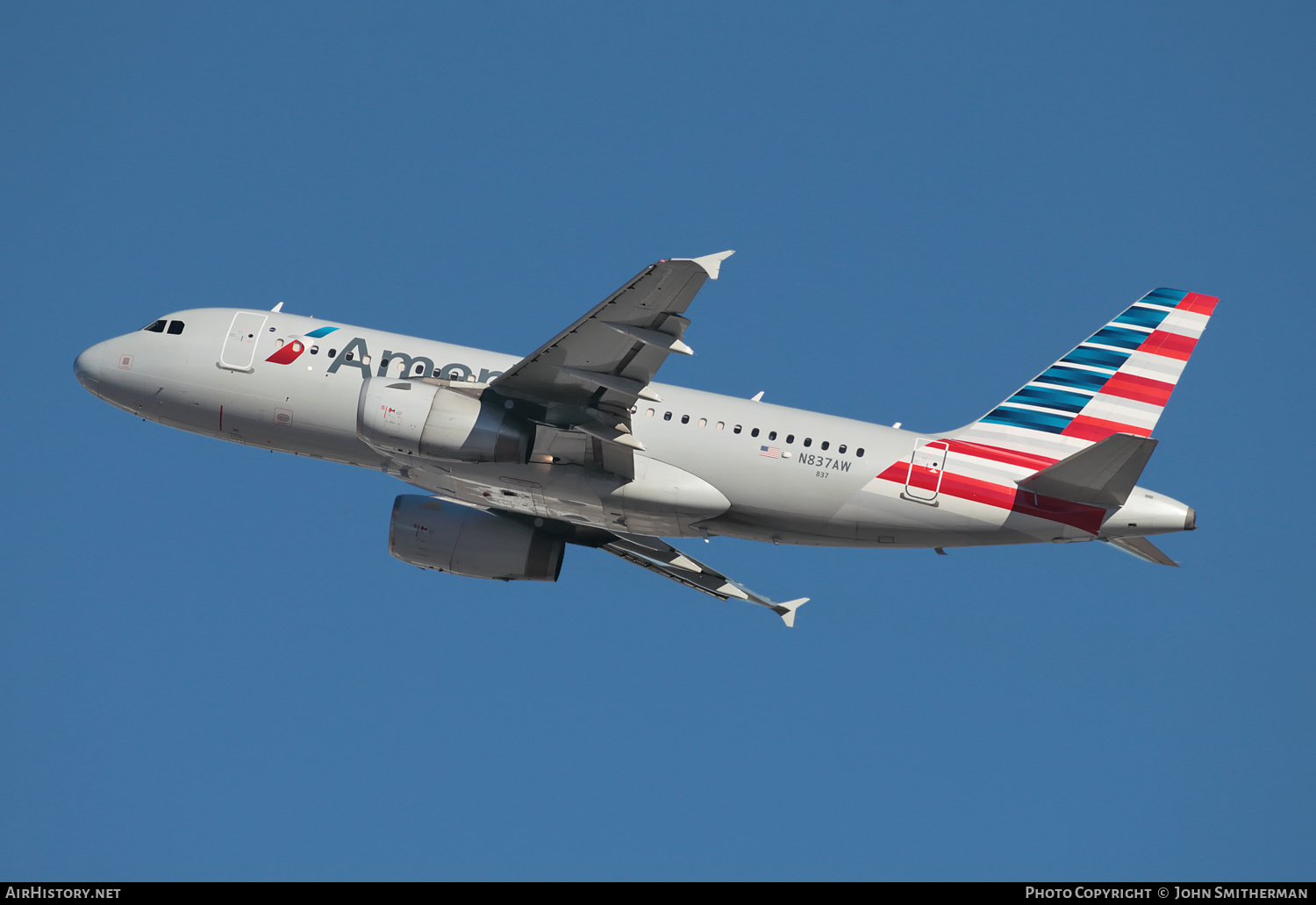 Aircraft Photo of N837AW | Airbus A319-132 | American Airlines | AirHistory.net #269612
