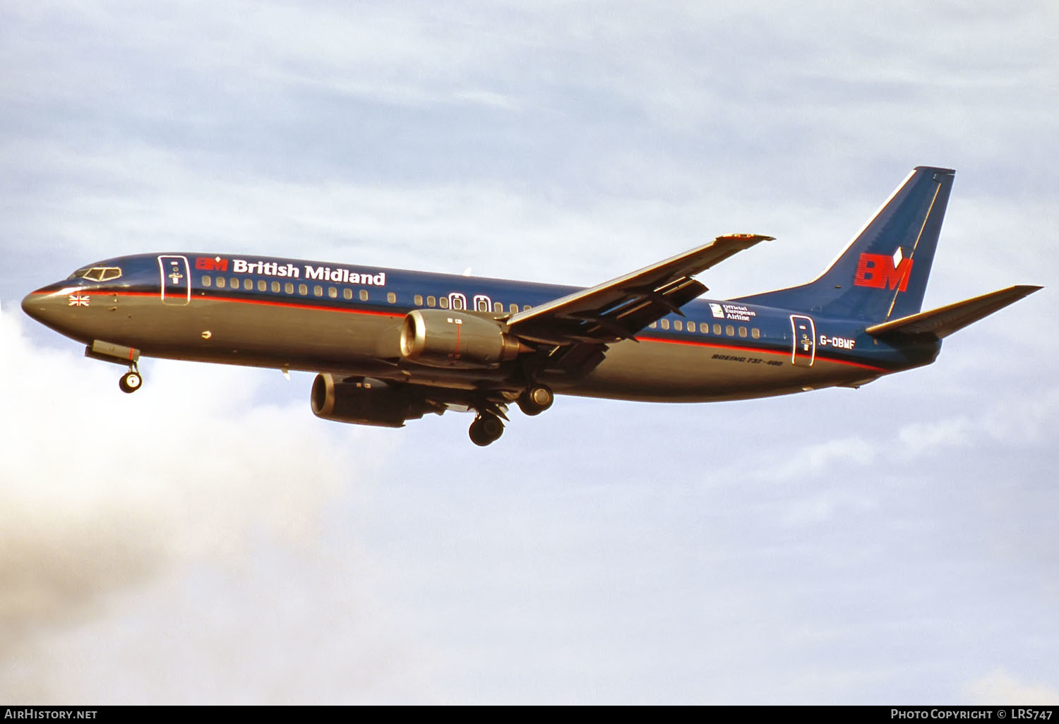 Aircraft Photo of G-OBMF | Boeing 737-4Y0 | British Midland Airways - BMA | AirHistory.net #269614