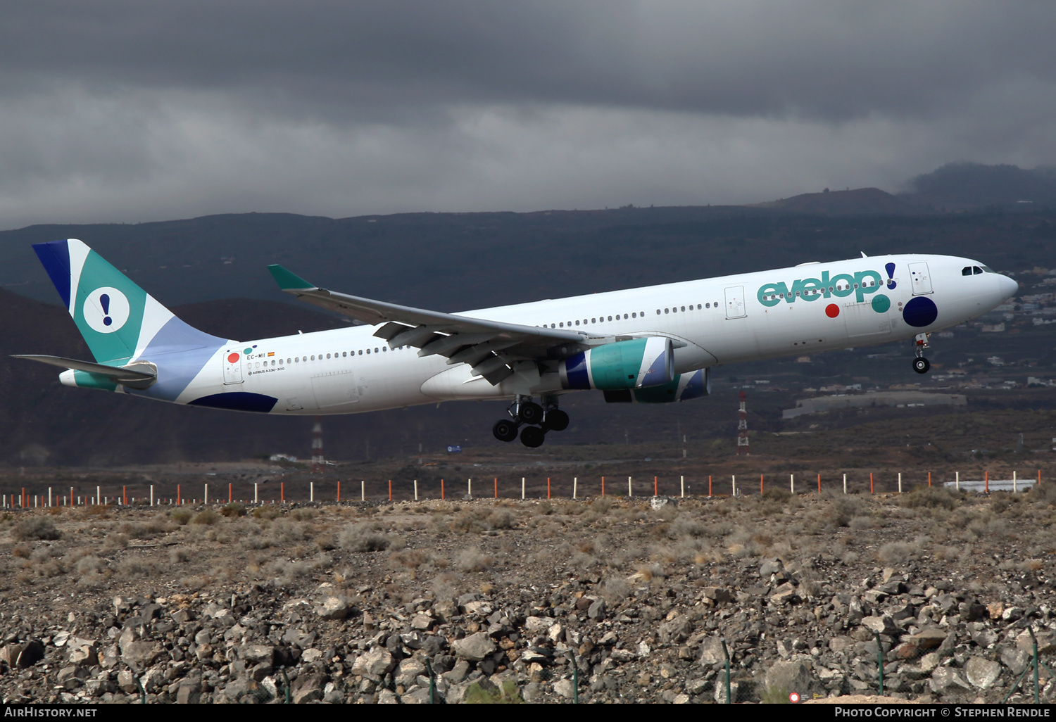 Aircraft Photo of EC-MII | Airbus A330-343 | Evelop Airlines | AirHistory.net #269626