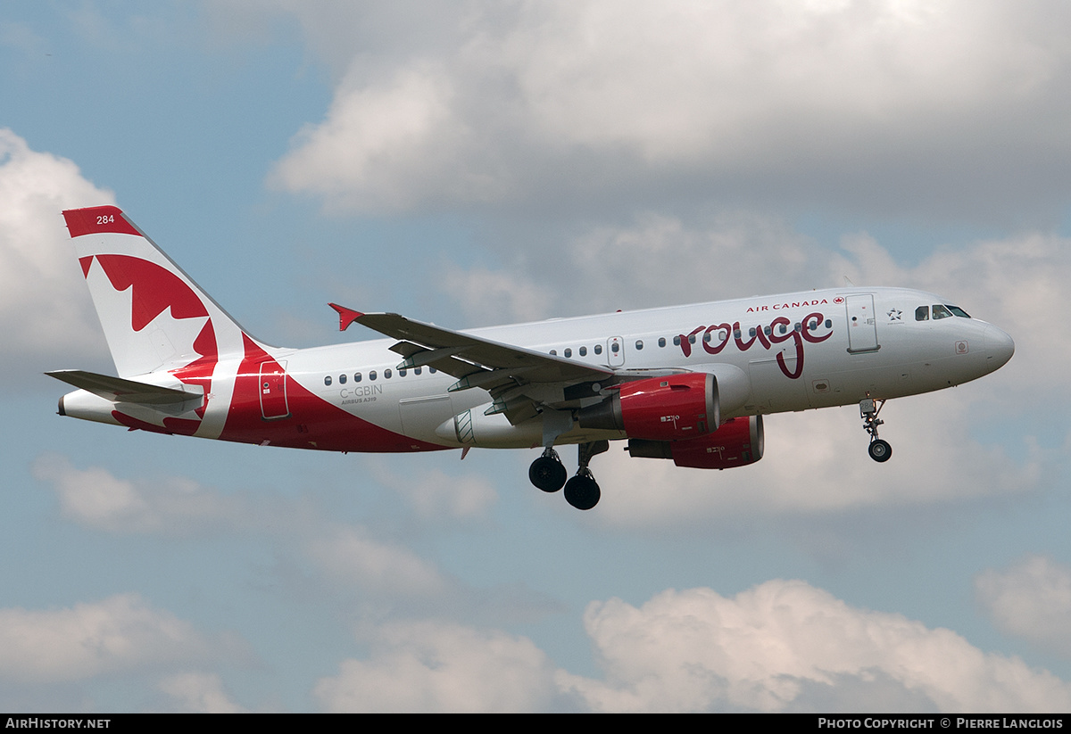 Aircraft Photo of C-GBIN | Airbus A319-114 | Air Canada Rouge | AirHistory.net #269663