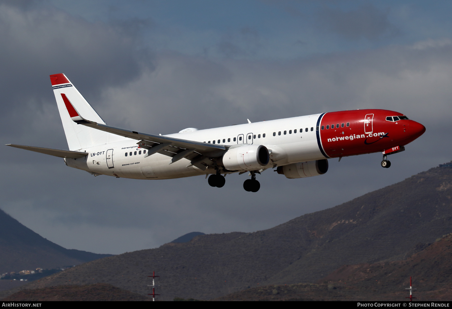 Aircraft Photo of LN-DYT | Boeing 737-8JP | Norwegian | AirHistory.net #269679