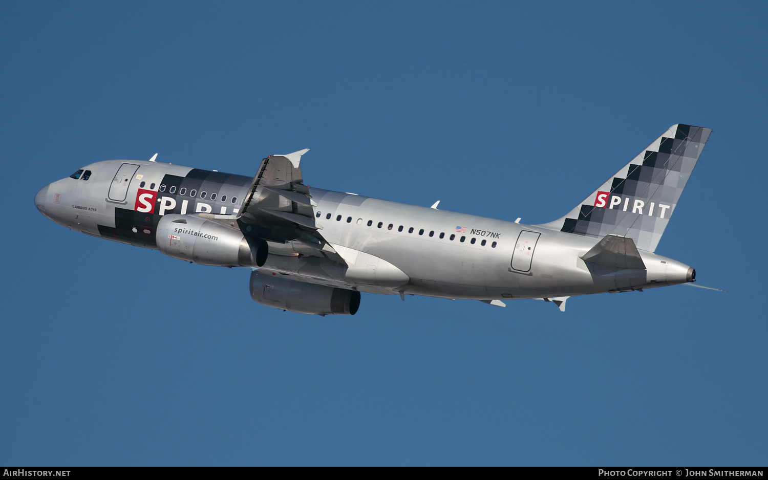 Aircraft Photo of N507NK | Airbus A319-132 | Spirit Airlines | AirHistory.net #269706