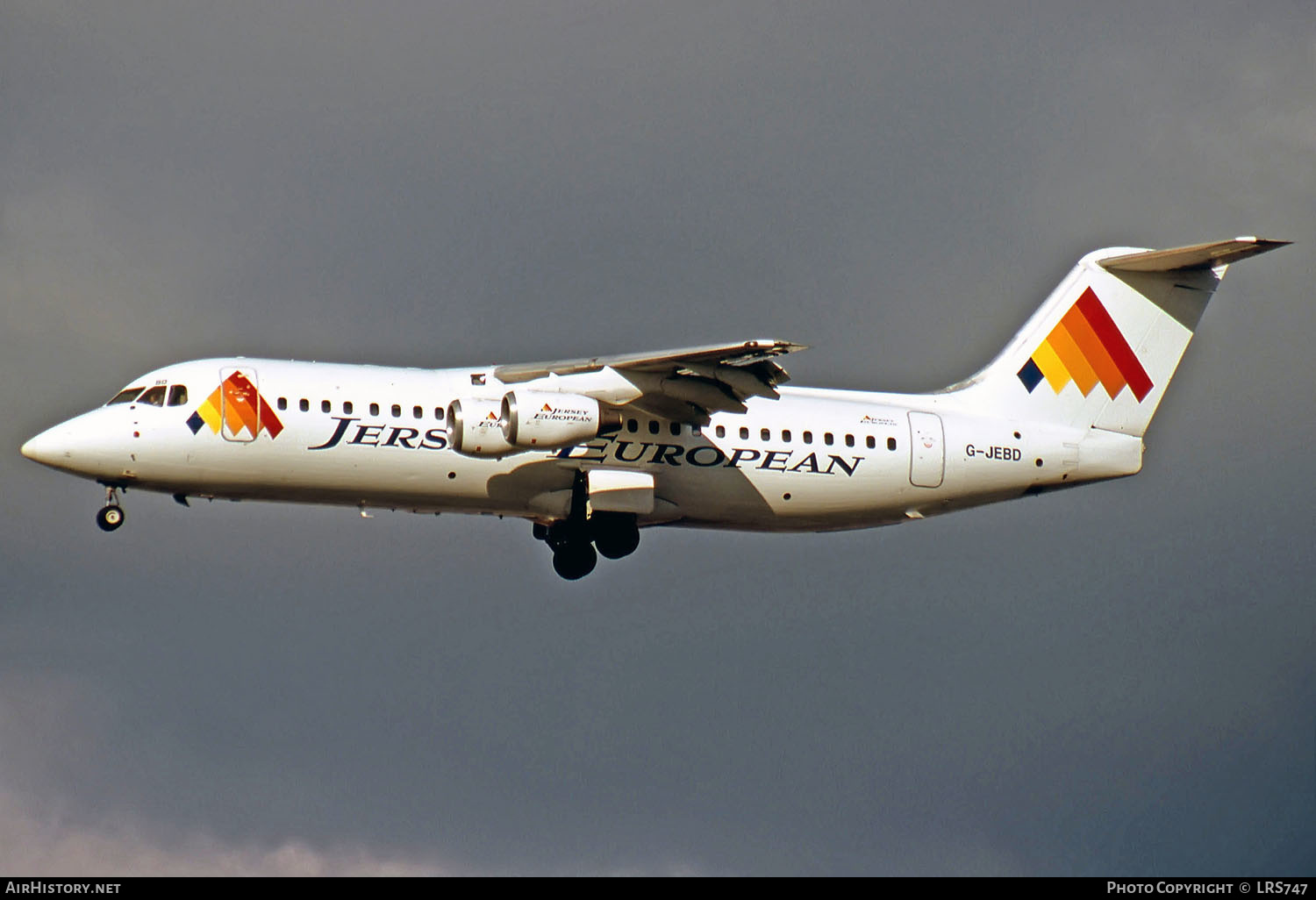 Aircraft Photo of G-JEBD | British Aerospace BAe-146-300 | Jersey European Airways | AirHistory.net #269715