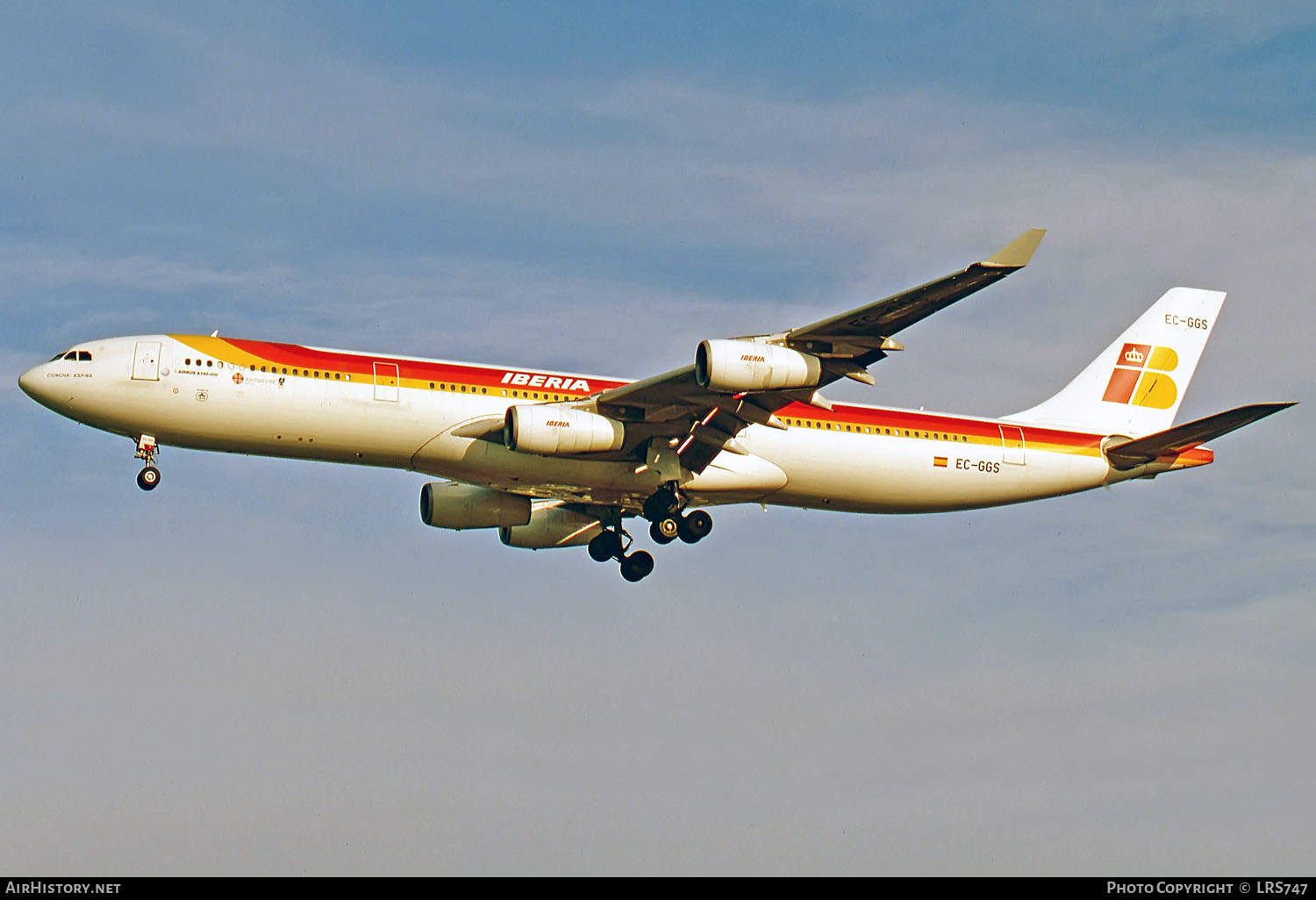 Aircraft Photo of EC-GGS | Airbus A340-313 | Iberia | AirHistory.net #269722