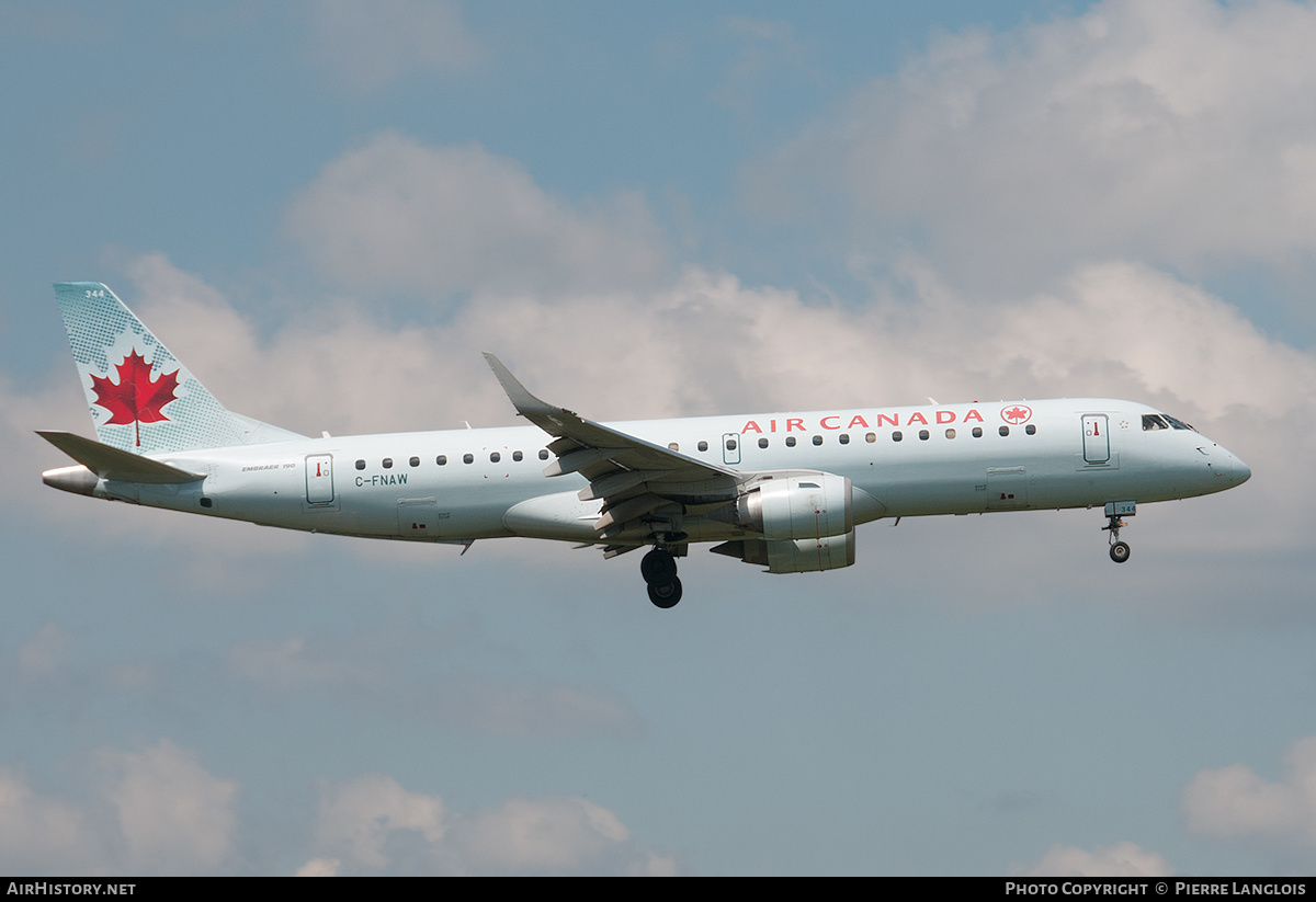 Aircraft Photo of C-FNAW | Embraer 190AR (ERJ-190-100IGW) | Air Canada | AirHistory.net #269728