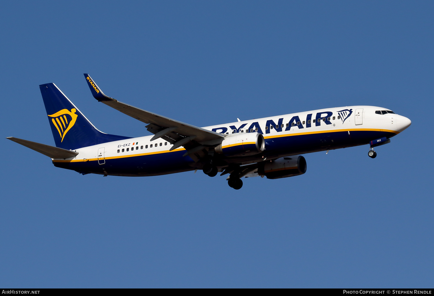 Aircraft Photo of EI-EKZ | Boeing 737-8AS | Ryanair | AirHistory.net #269729