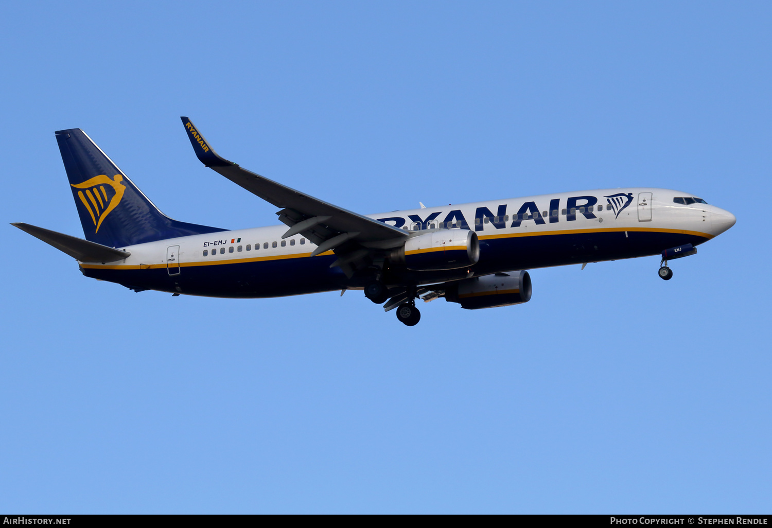 Aircraft Photo of EI-EMJ | Boeing 737-8AS | Ryanair | AirHistory.net #269736