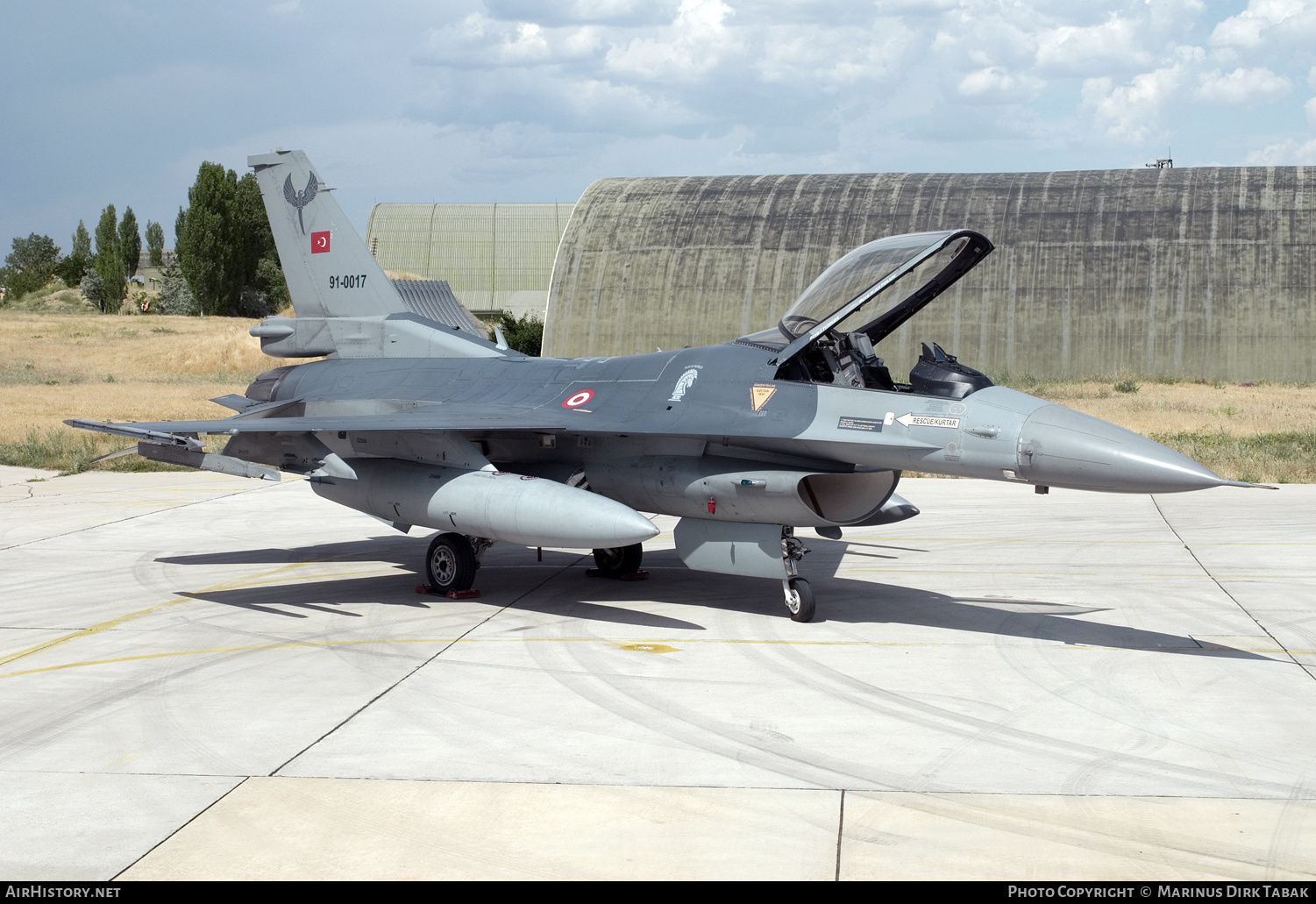 Aircraft Photo of 91-0017 | General Dynamics F-16CG Fighting Falcon | Turkey - Air Force | AirHistory.net #269877