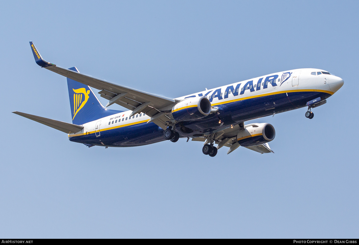Aircraft Photo of 9H-QAW | Boeing 737-8AS | Ryanair | AirHistory.net #269894